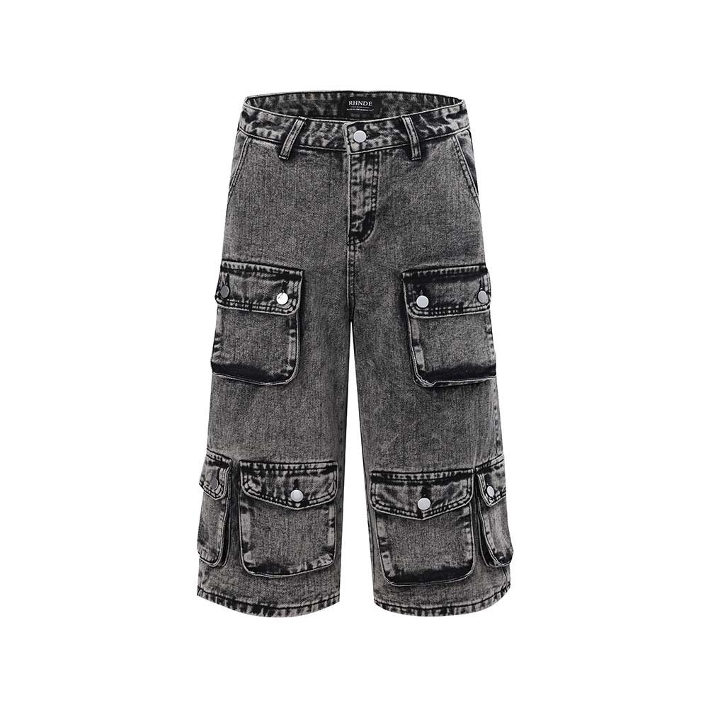 Japanese Brand × Vintage Washed Distressed Multi pocket Jeans Size US 31 - 3 Thumbnail