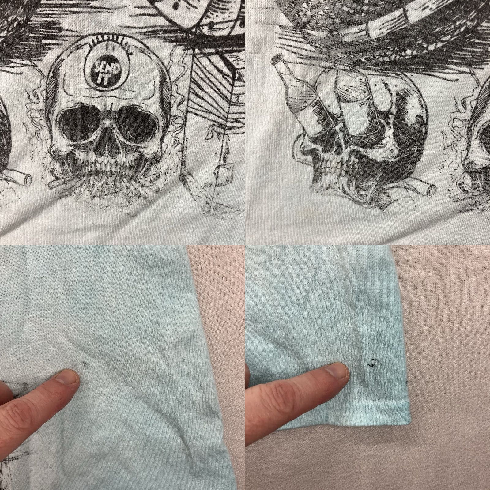 Delta VINTAGE Delta T-Shirt Unisex Adults L Crew Neck Short Sleeve Graphic Print Blue Punk Rock S&M Snakes Skulls Logo Limited Edition Band Merch 2000s Size US L / EU 52-54 / 3 - 9 Thumbnail
