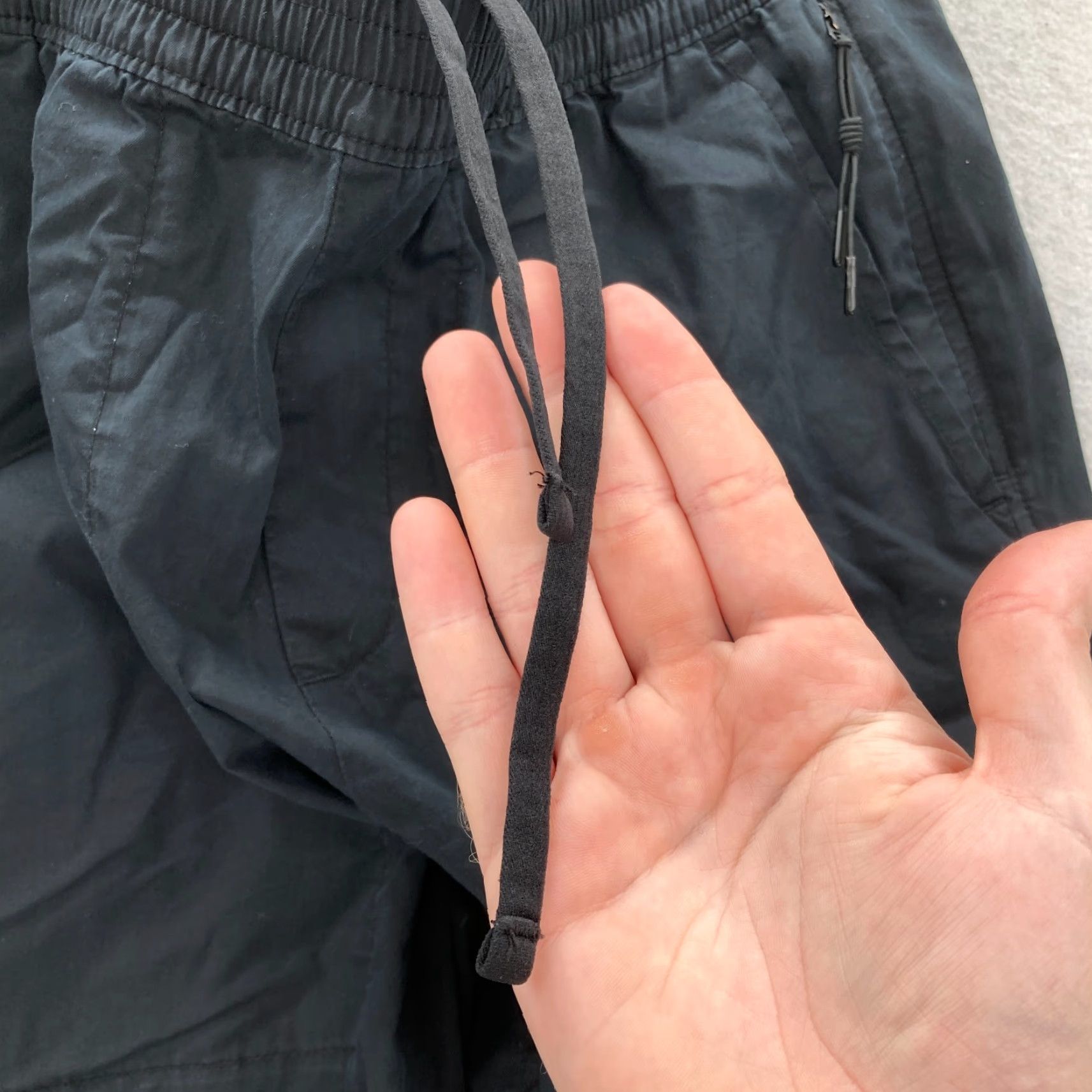 Abercrombie & Fitch Abercrombie & Fitch Tech Jogger Pants Mens Medium Black Stretch Taper Drawstring Size US 31 - 6 Thumbnail