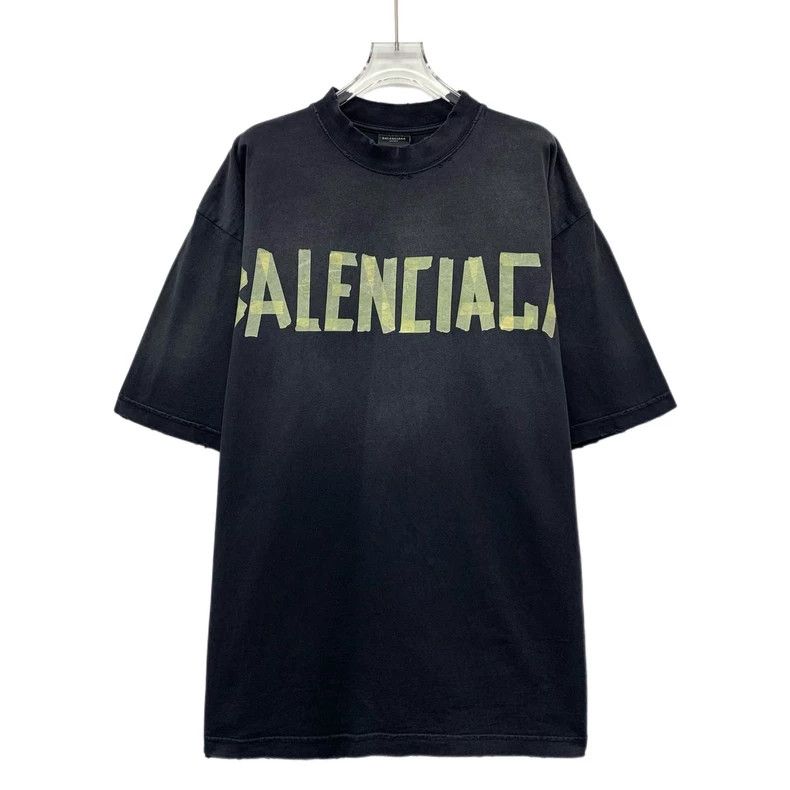 Balenciaga Balenciaga 23 Black Logo Cotton Short Sleeve T-shirt Size US M / EU 48-50 / 2 - 1 Thumbnail