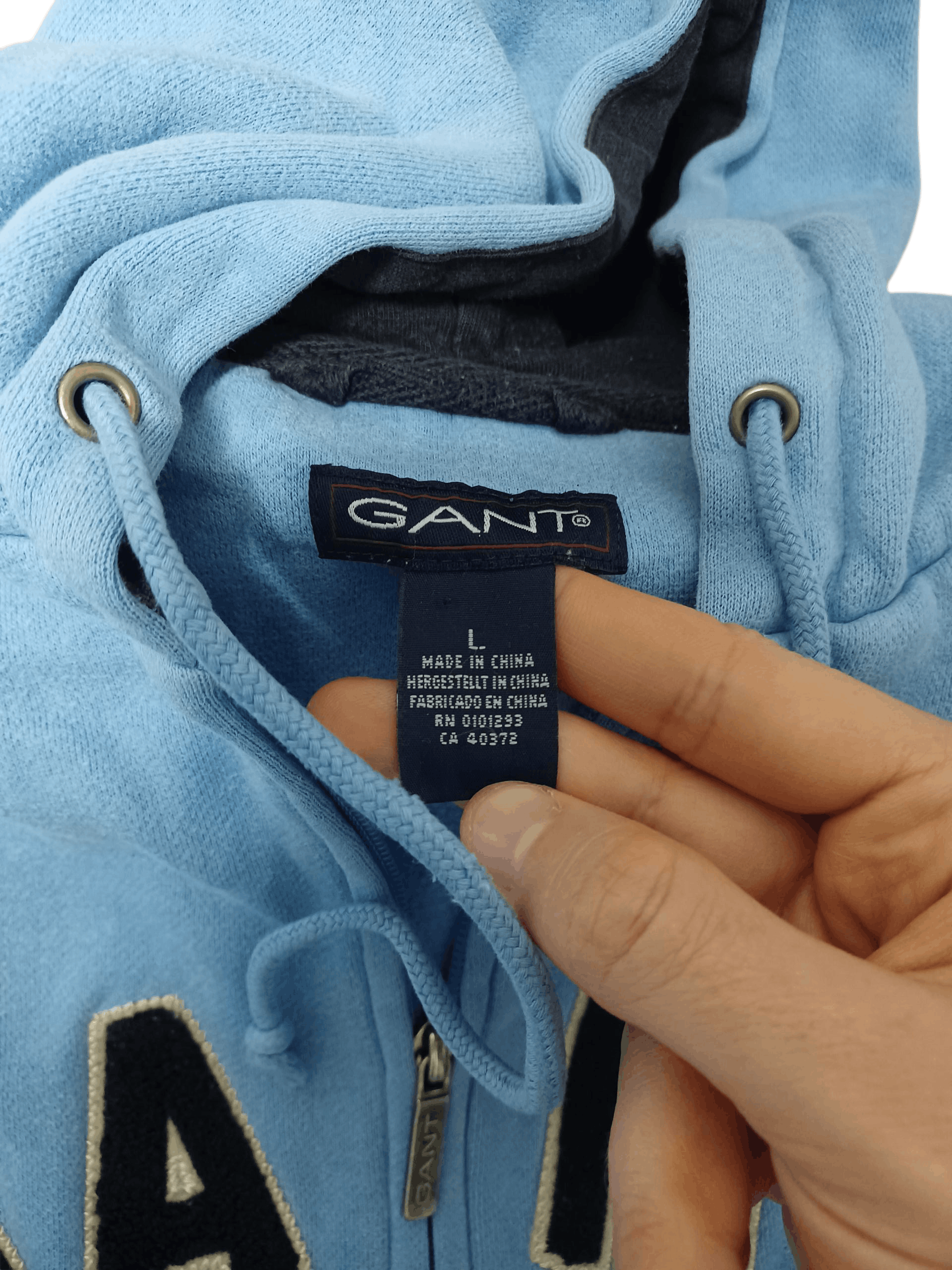 Gant GANT VINTAGE FIRE BIG LOGO EMBROIDERED ZIP HOODIE Size US XL / EU 56 / 4 - 6 Thumbnail