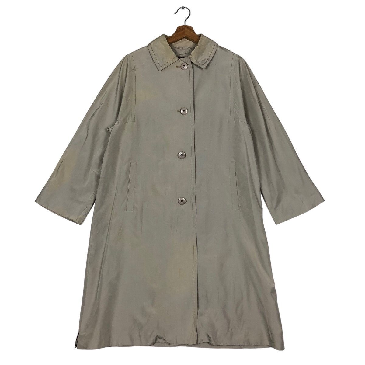 Herno 🔥Vintage Long Fly Coats Jacket Herno Italy Tartan Lining Size US M / EU 48-50 / 2 - 1 Thumbnail