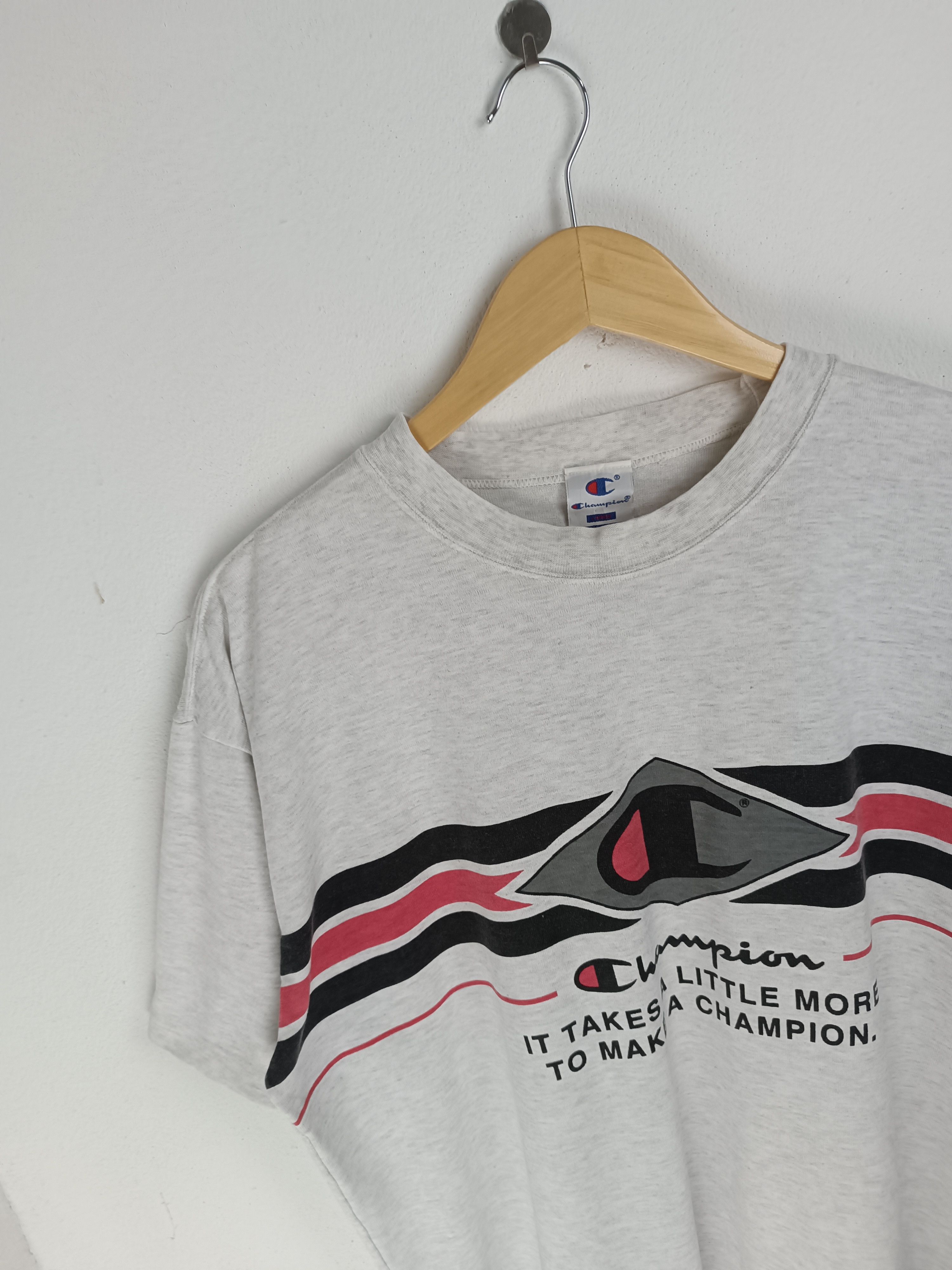 Champion VINTAGE 90'S CHAMPION VERY RARE DESIGN SINGLE STITCH TEE Size US L / EU 52-54 / 3 - 6 Thumbnail