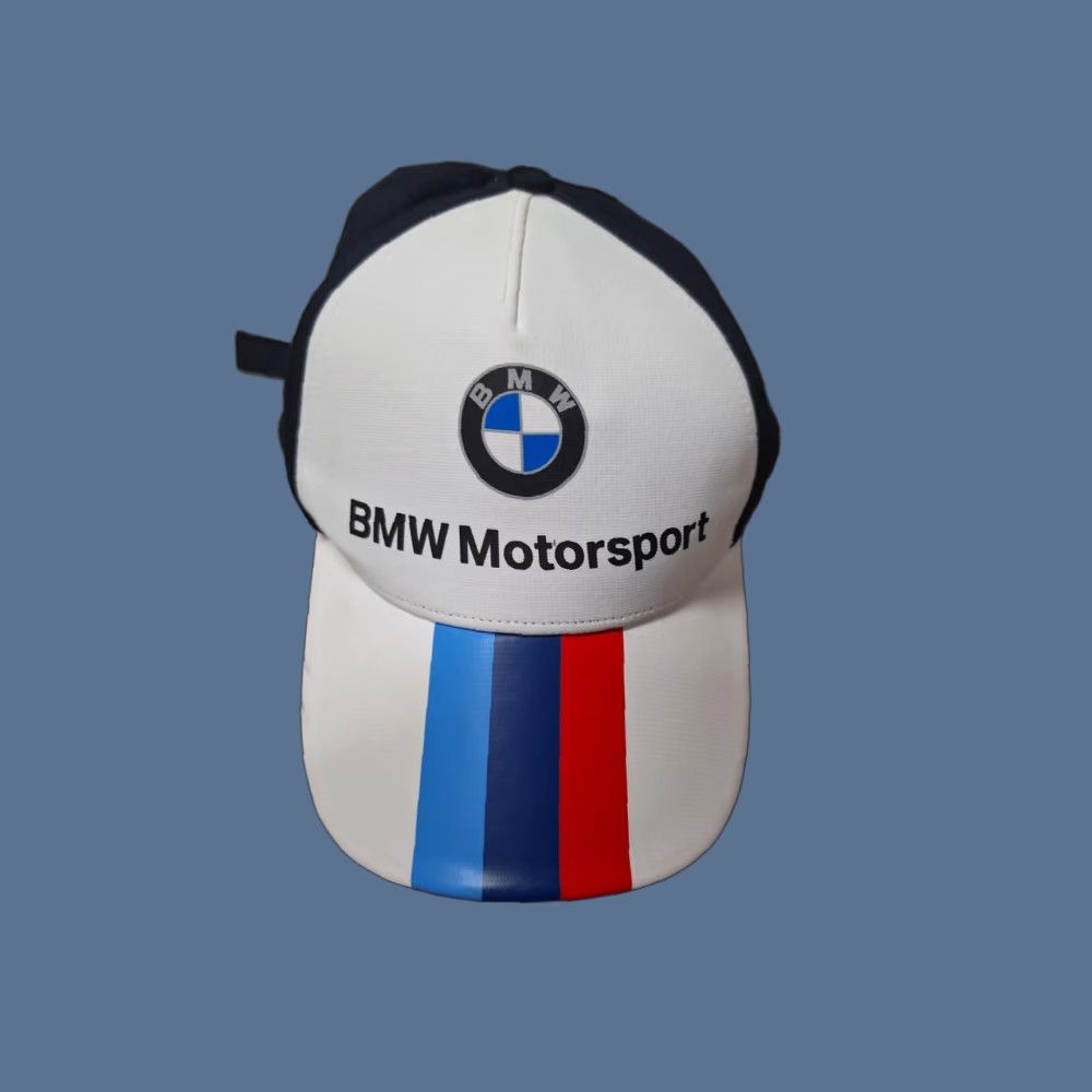 BMW BMW MOTORSPORT Baseball Cap Unisex White Cap One Size Fits All Adjustable Snapback Sport Cap PUMA BMW 80s 90s USA City Logo Size ONE SIZE - 1 Thumbnail