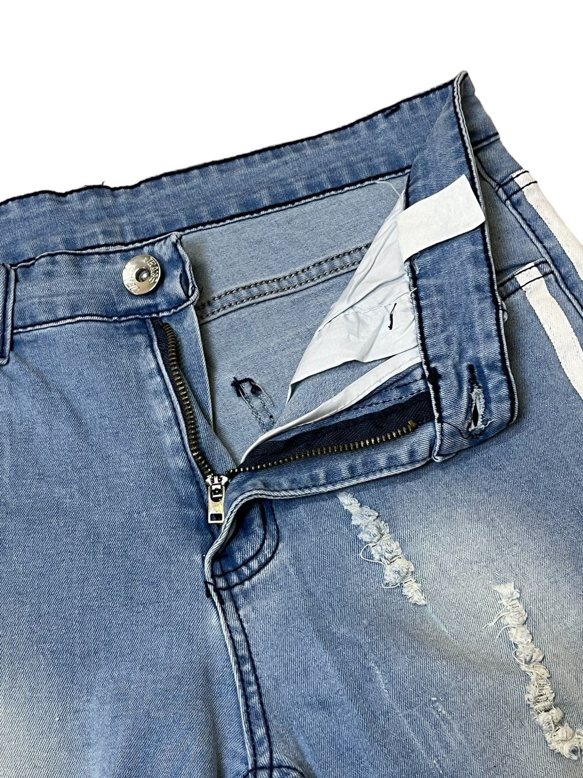 Japanese Brand JAPANESE DENIM STRETCH COTTON DISTRESS STYLE JEANS Size US 32 / EU 48 - 8 Thumbnail