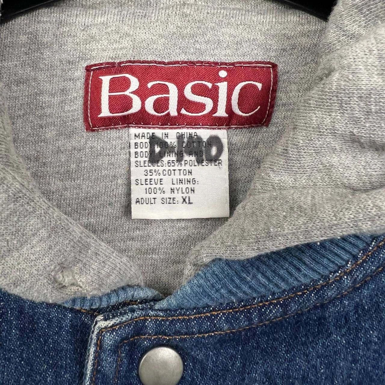 Other Basic Varsity Denim Jacket Women Snap Button Long Sleeve XL Size XL / US 12-14 / IT 48-50 - 6 Thumbnail