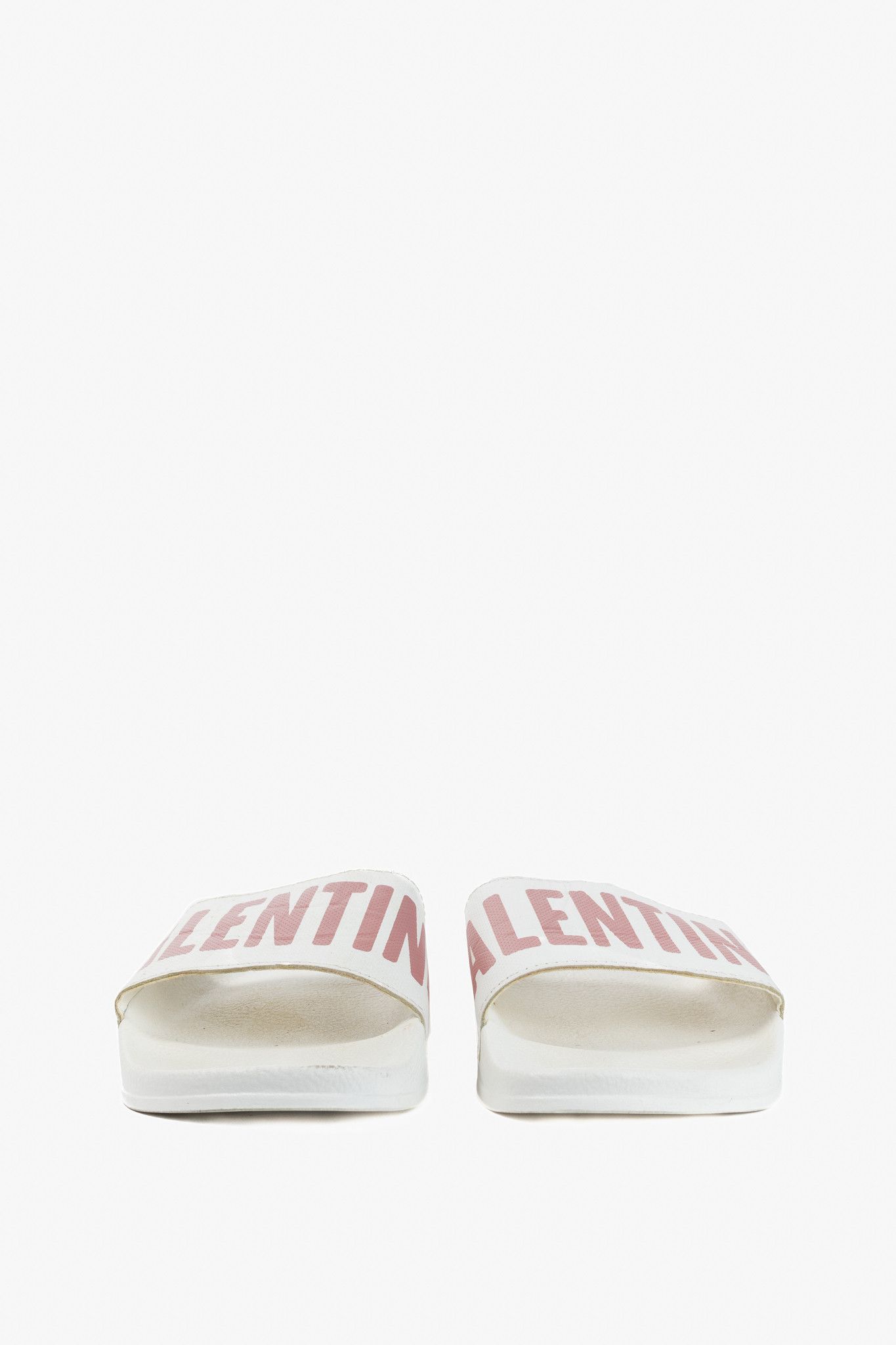 Valentino Valentino by Mario Valentino Irene Logo Slide Sandals Size US 8.5 / IT 38.5 - 3 Thumbnail
