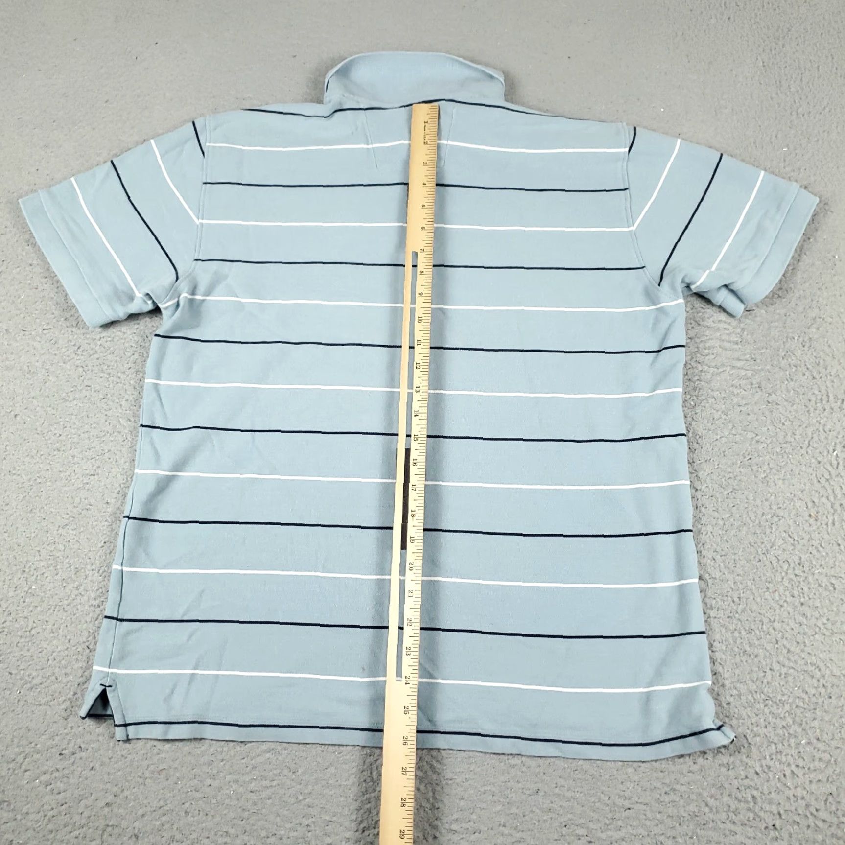 Nautica VINTAGE Nautica Polo Shirt Men XL Blue Striped Casual Short Sleeve 90s Preppy Mens Size US XL / EU 56 / 4 - 3 Thumbnail
