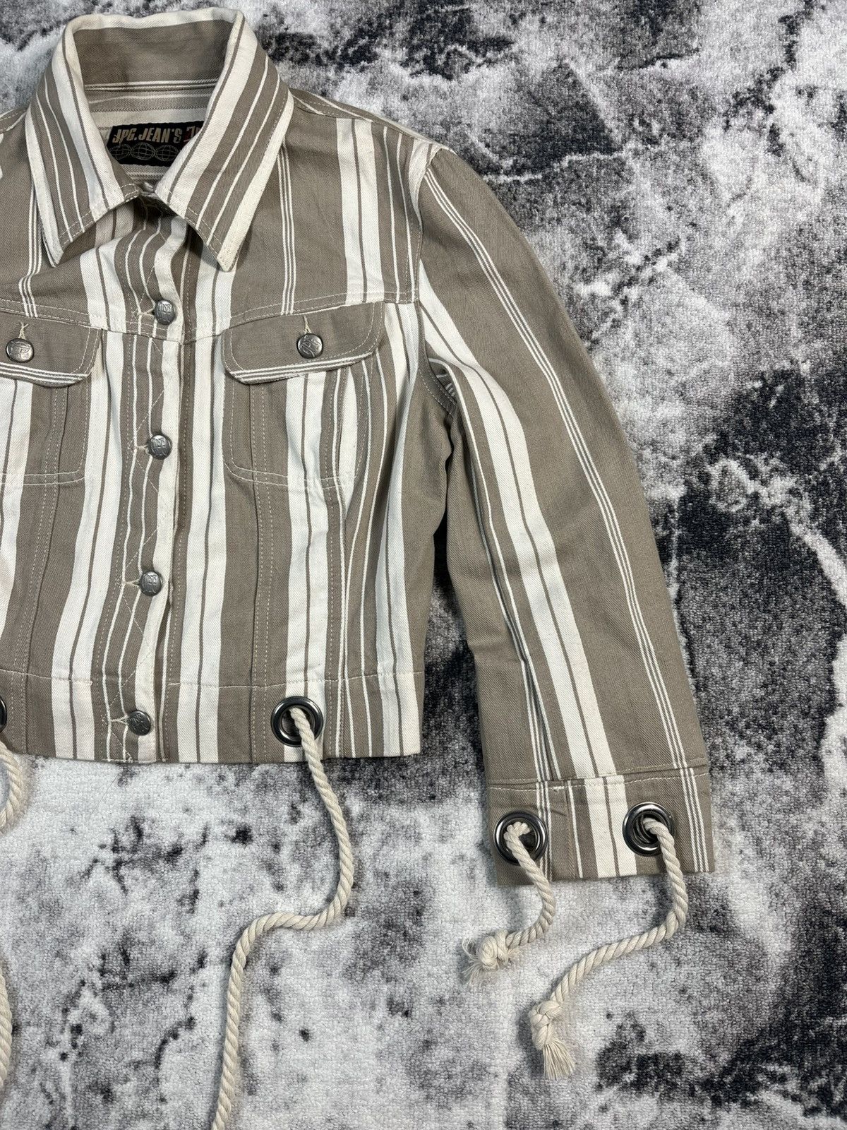 Jean Paul Gaultier Jean-Paul Gaultier Jeans 90s Rope Eyelet Jacket Archive Size S / US 4 / IT 40 - 3 Thumbnail
