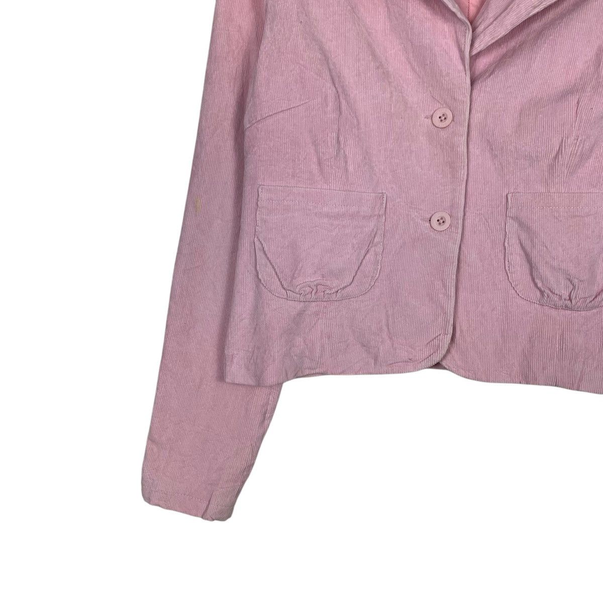 Guess GUESS JEANS Pink Corduroy Crop Jacket #2158-C95 Size XL / US 12-14 / IT 48-50 - 3 Thumbnail