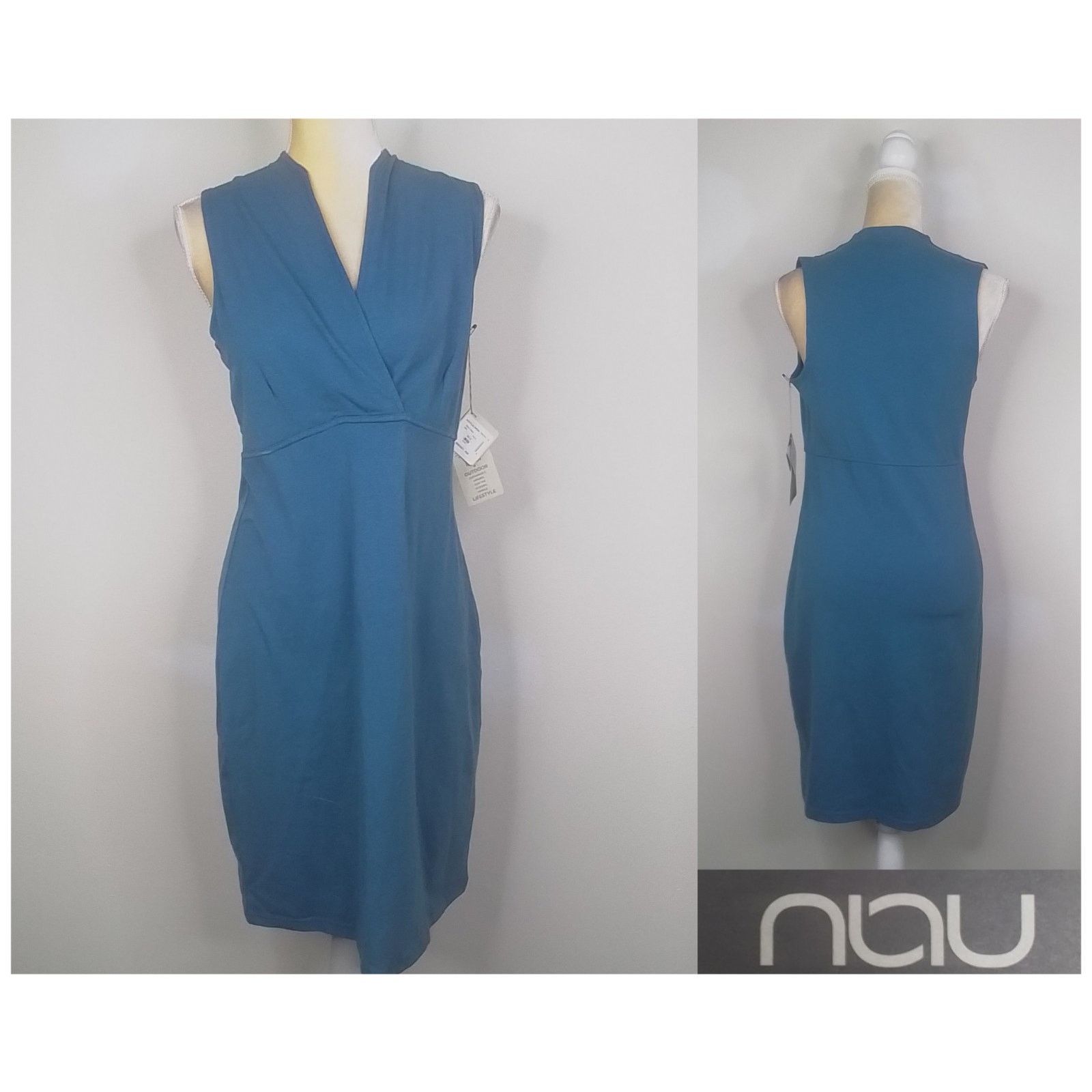 nau Nau Stylus Dress Women's M NWT Pacific Blue Size M / US 6-8 / IT 42-44 - 1 Thumbnail