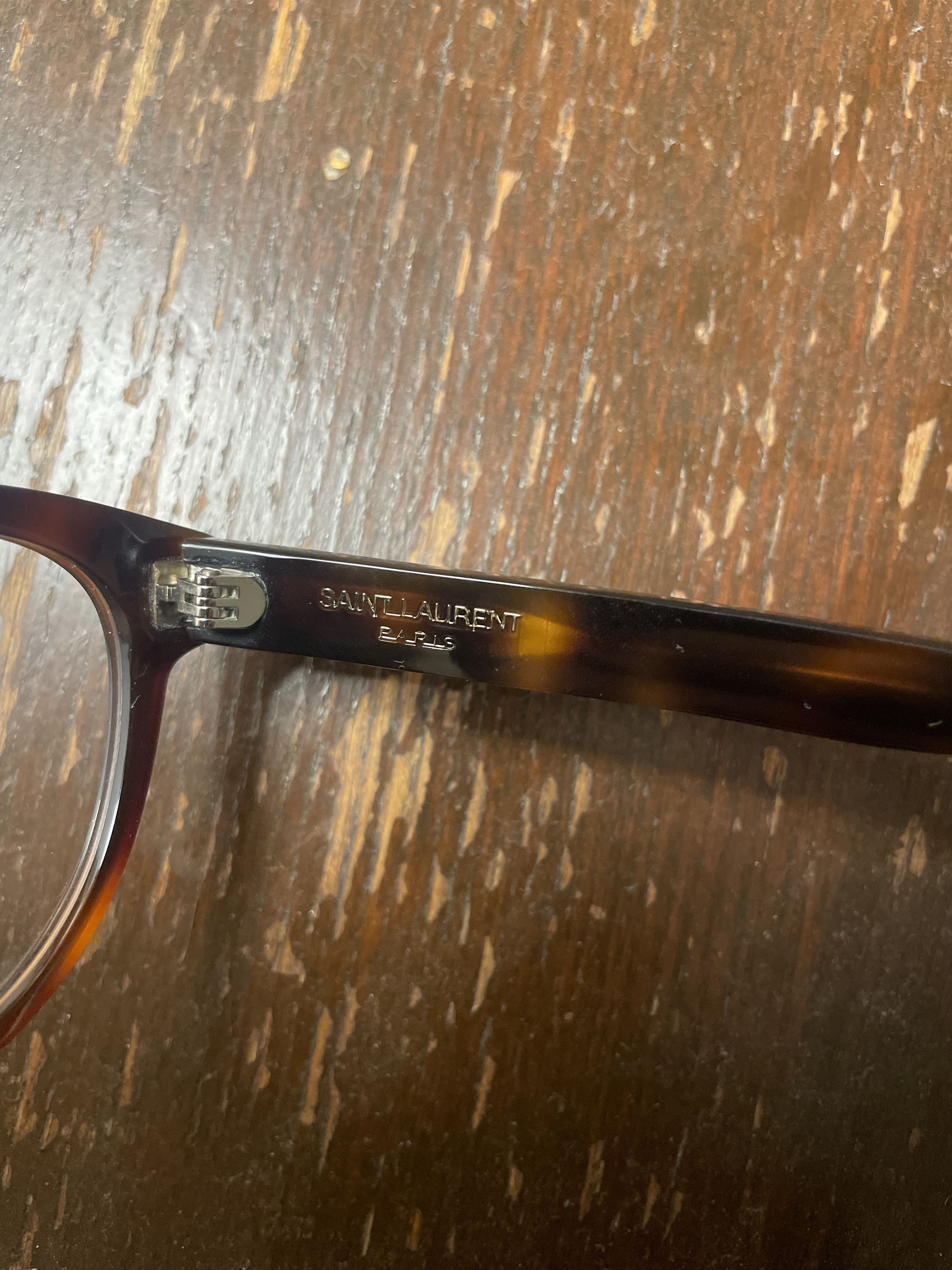 Saint Laurent Paris Saint Laurent 00s Havana Classic Oval Glasses Size ONE SIZE - 4 Thumbnail