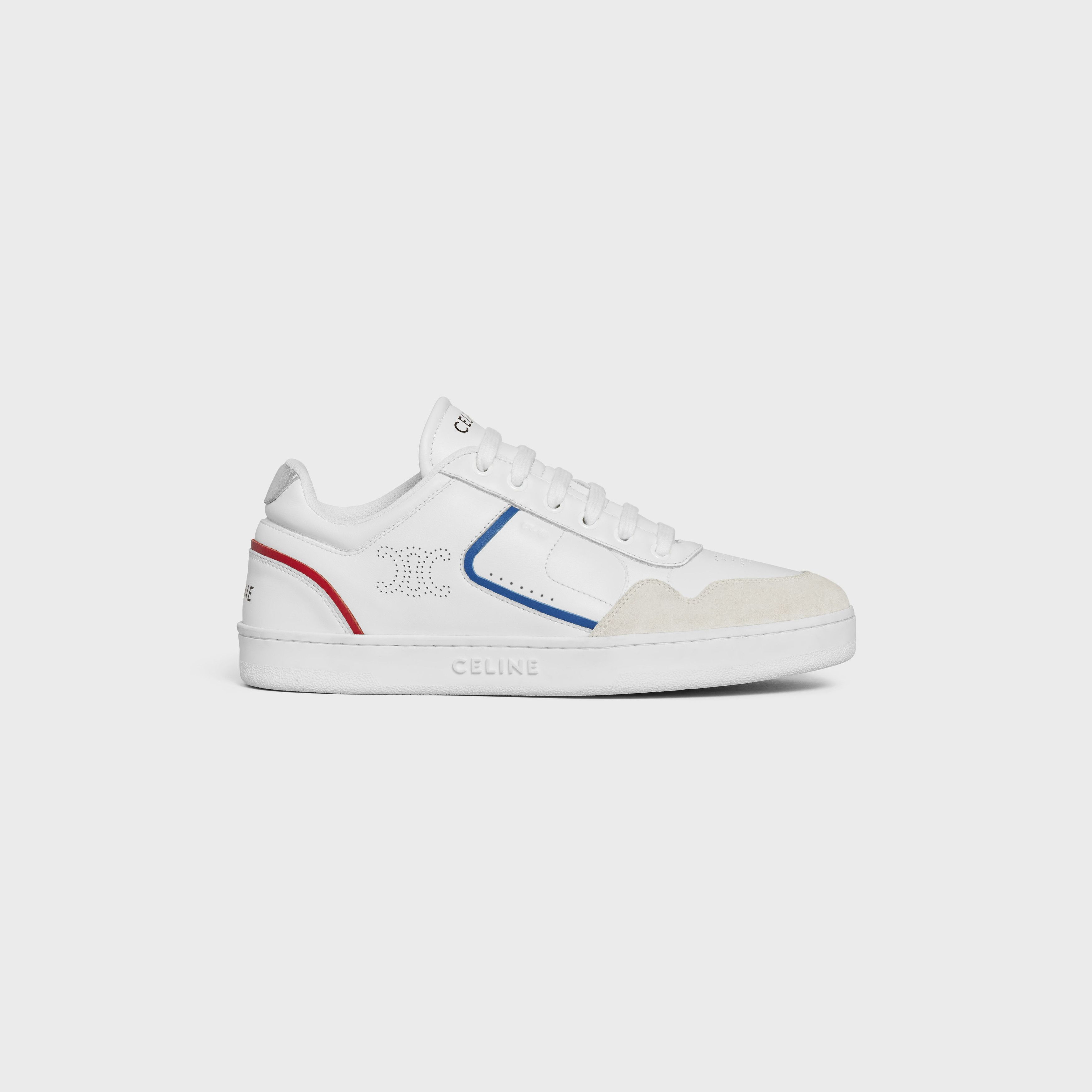 Celine CT-10 CELINE TRAINER LOW LACE-UP SNEAKER in CALFSKIN, LAMINATED CALFSKIN AND SUEDE CALFSKIN Size US 12 / IT 42 - 1 Thumbnail