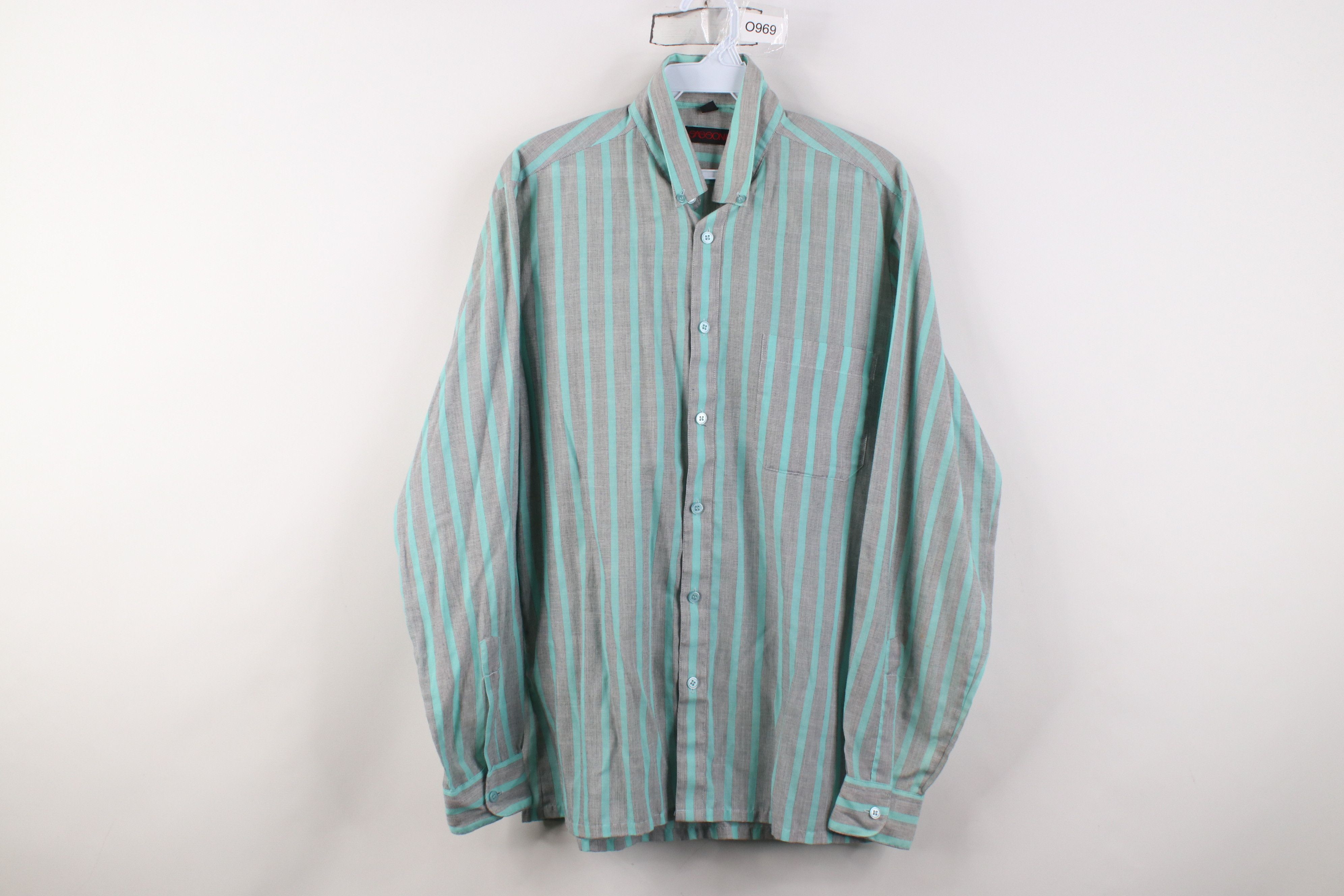 Vintage Vintage 80s 90s Streetwear Block Collared Button Down Shirt Size US M / EU 48-50 / 2 - 1 Thumbnail