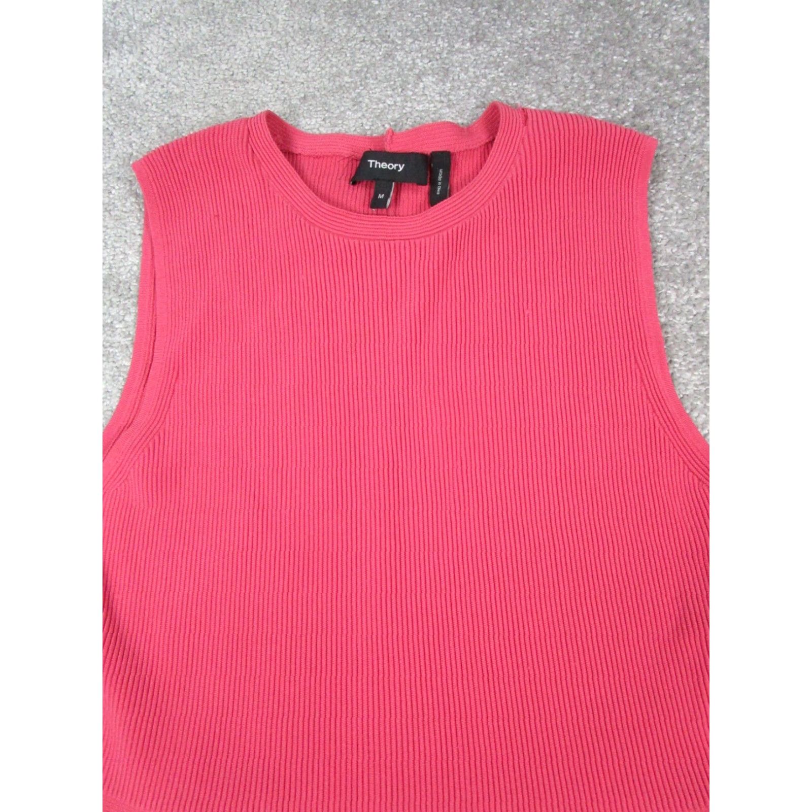Theory Theory Shirt Womens Medium Pink Knit Blouse Size M / US 6-8 / IT 42-44 - 2 Thumbnail