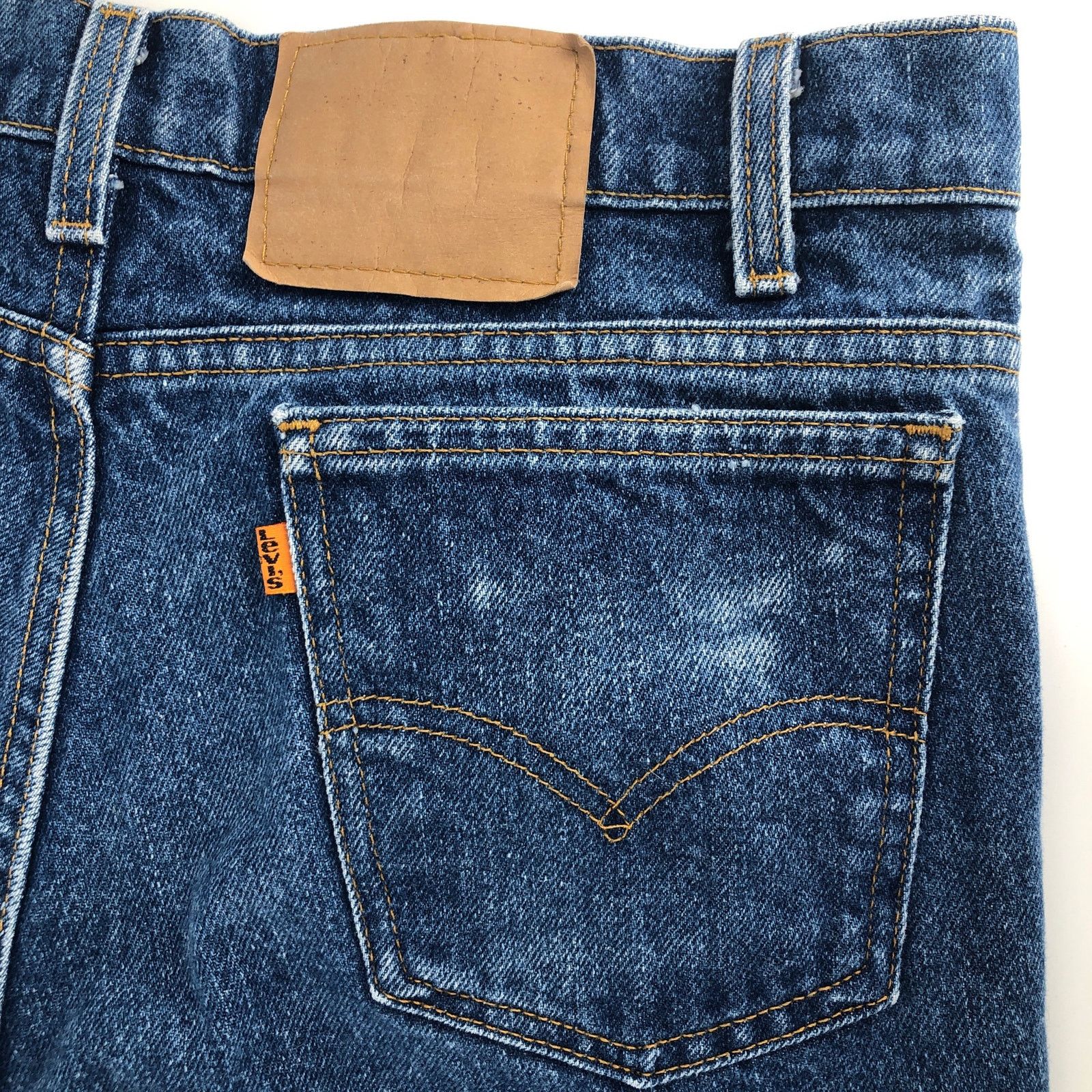 Levi's × Vintage 90s Levis orange tab cropped jeans 1990s vintage Size US 36 / EU 52 - 3 Thumbnail