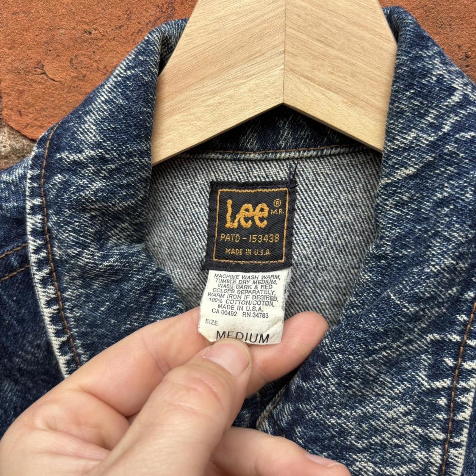 Lee vintage lee rider acid washed denim vest 70s/80s M Size US M / EU 48-50 / 2 - 6 Thumbnail