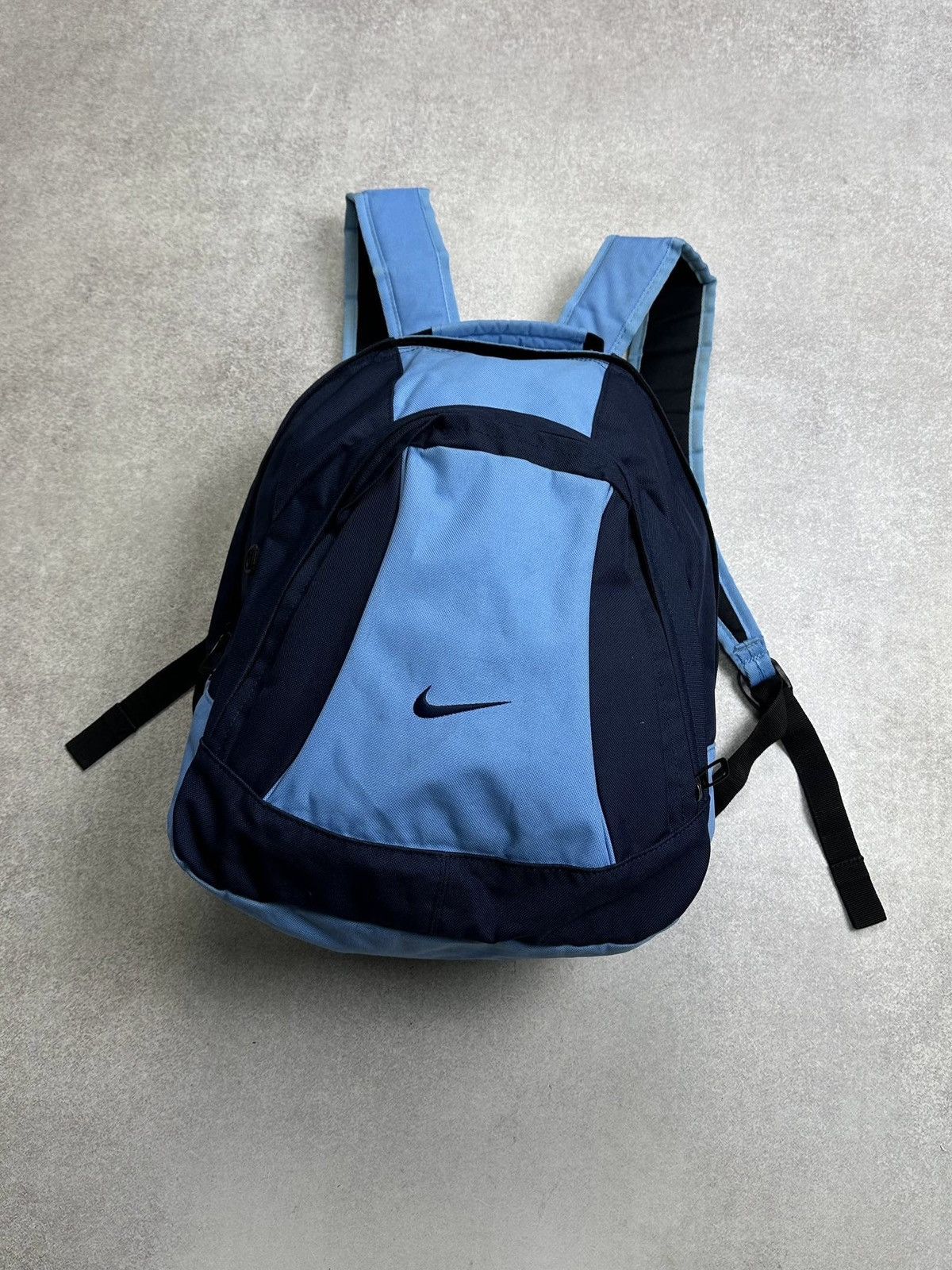 Nike Vintage Nike Big Swoosh Blue Backpack Rare Os Size ONE SIZE - 2 Thumbnail