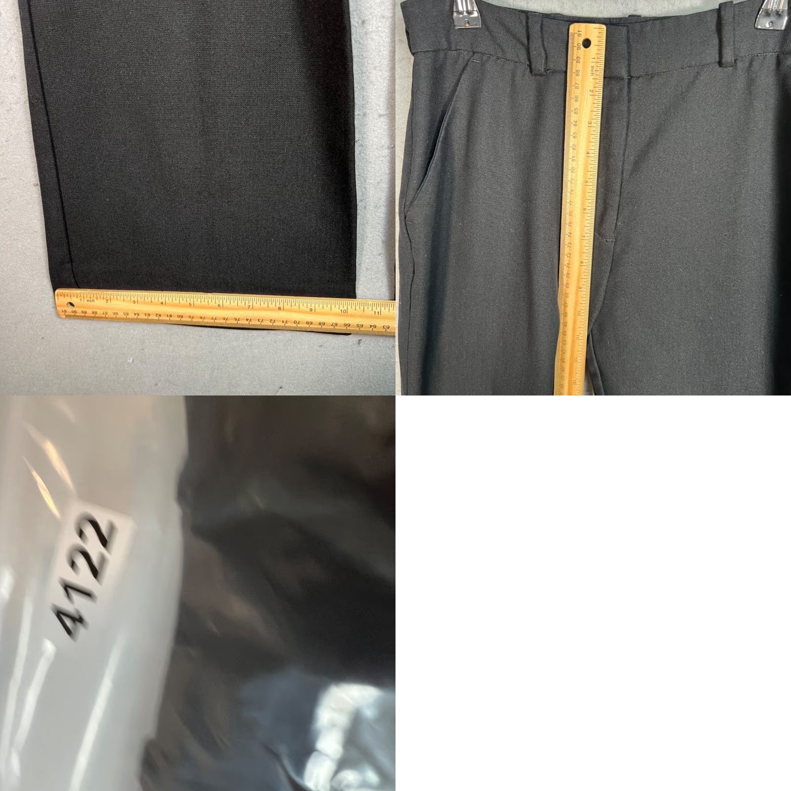 Nordstrom Nordstrom Womens Size 4 Wide Leg Black Dress Pants Polyester Blend Size 27" / US 4 / IT 40 - 8 Thumbnail