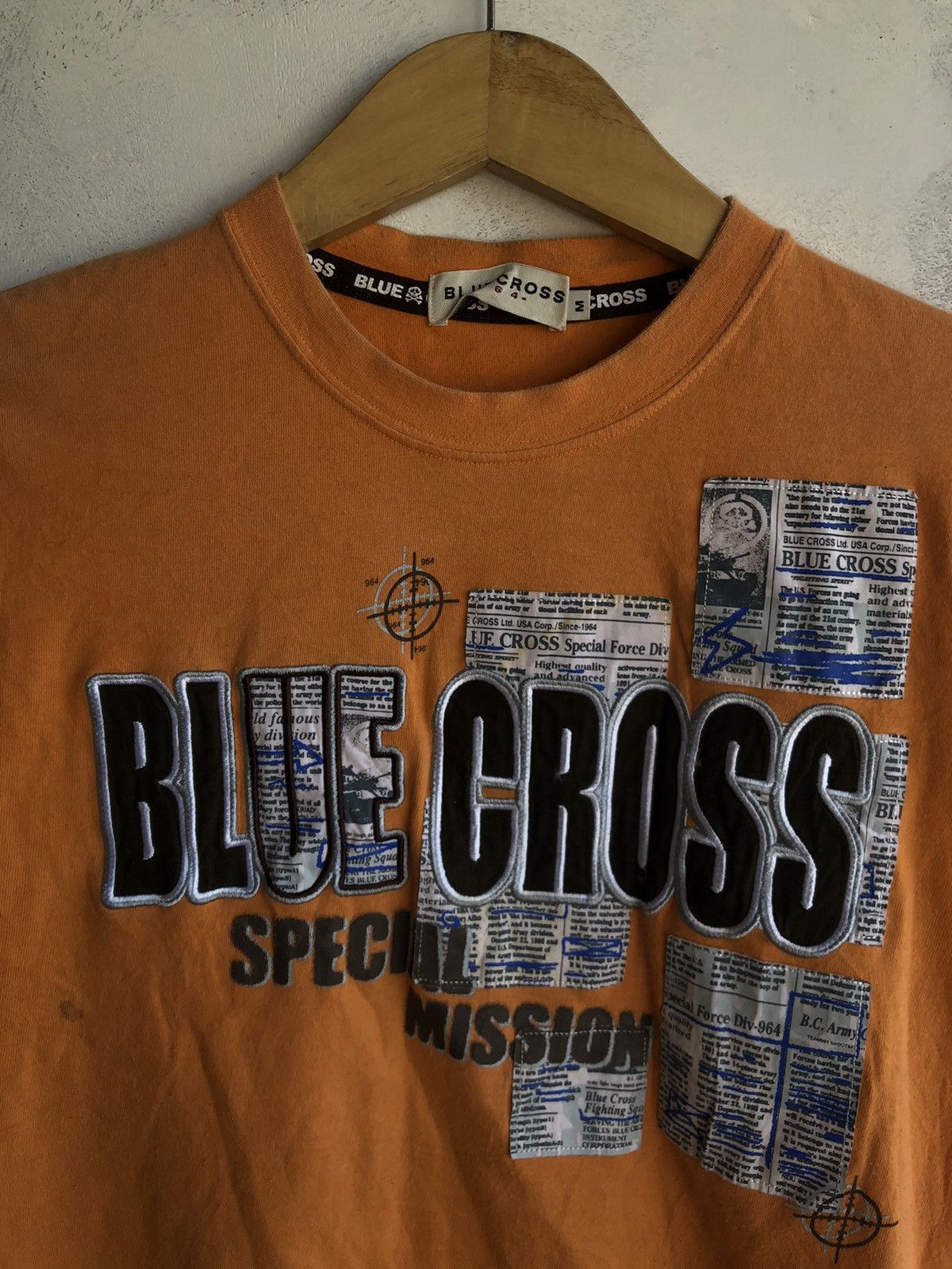 Hysteric Glamour Japanese Poem Blue Cross Special Mission Tshirt Tee Size US M / EU 48-50 / 2 - 4 Thumbnail