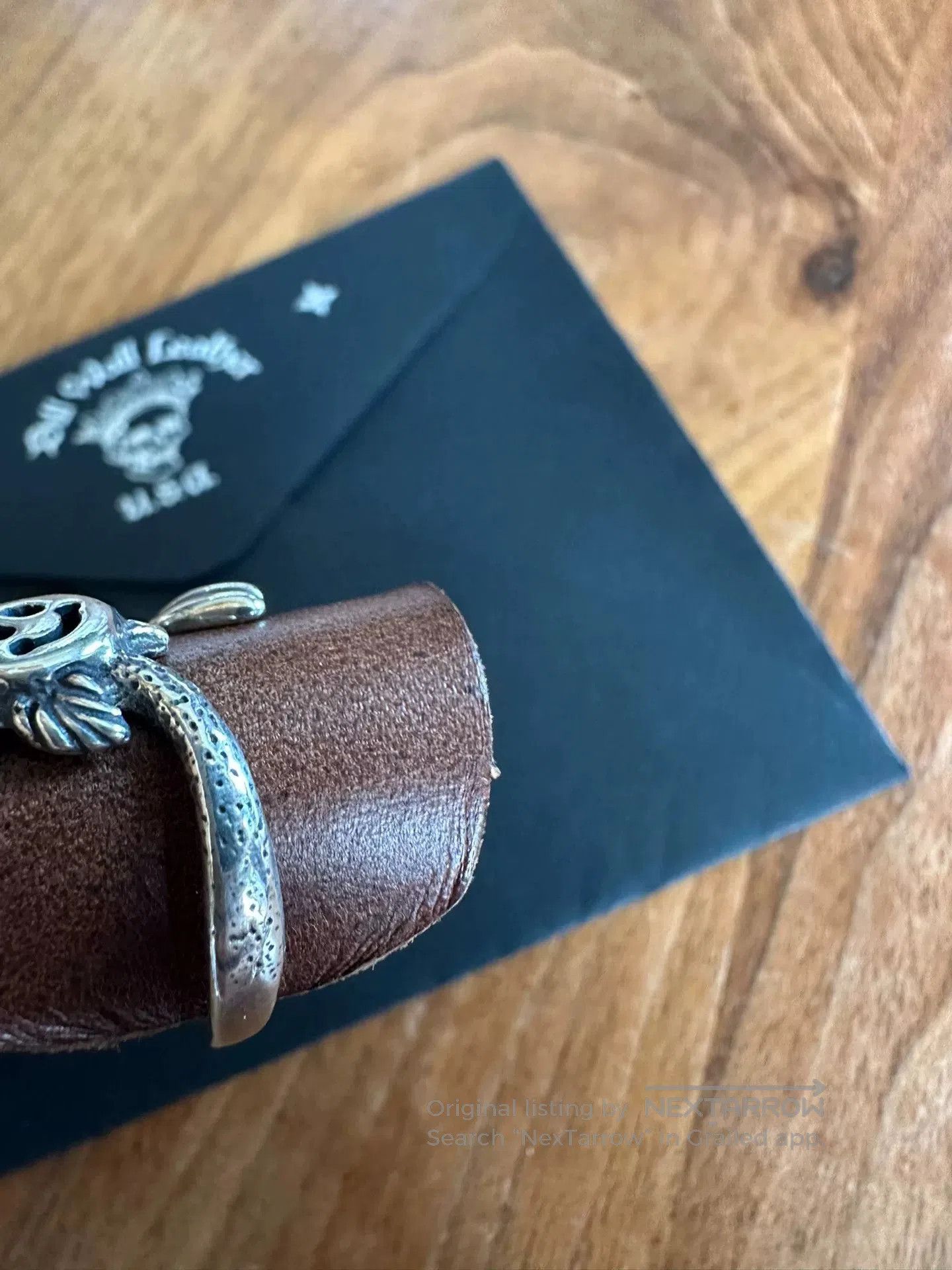 Bill Wall Leather BWL Smiley Silver Ring. Size ONE SIZE - 3 Thumbnail