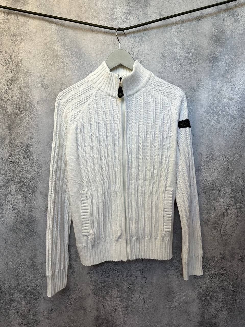Schott × Vintage Schott Full Zip Ribbed Sweater with Patch Logo Vintage NYC Size US M / EU 48-50 / 2 - 2 Thumbnail