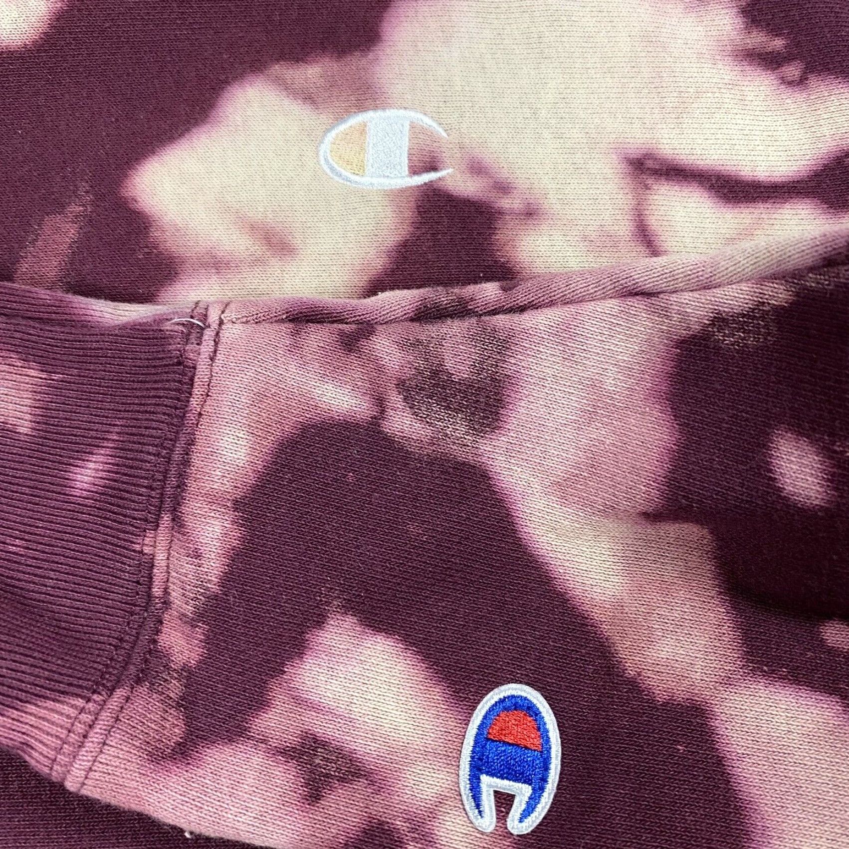 Champion Champion Reverse Weave Sweatshirt Dress Bleach Dye Long Red XS Women Size XS / US 0-2 / IT 36-38 - 3 Thumbnail