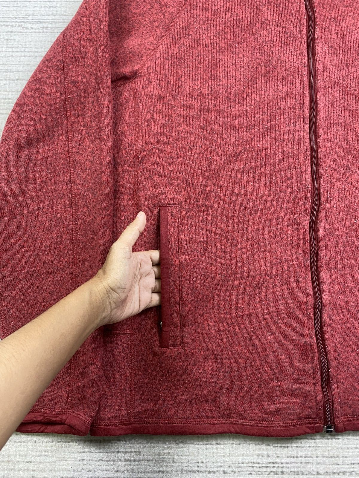 Patagonia Vintage Patagonia Maroon Fleece Jacket Size US L / EU 52-54 / 3 - 7 Thumbnail