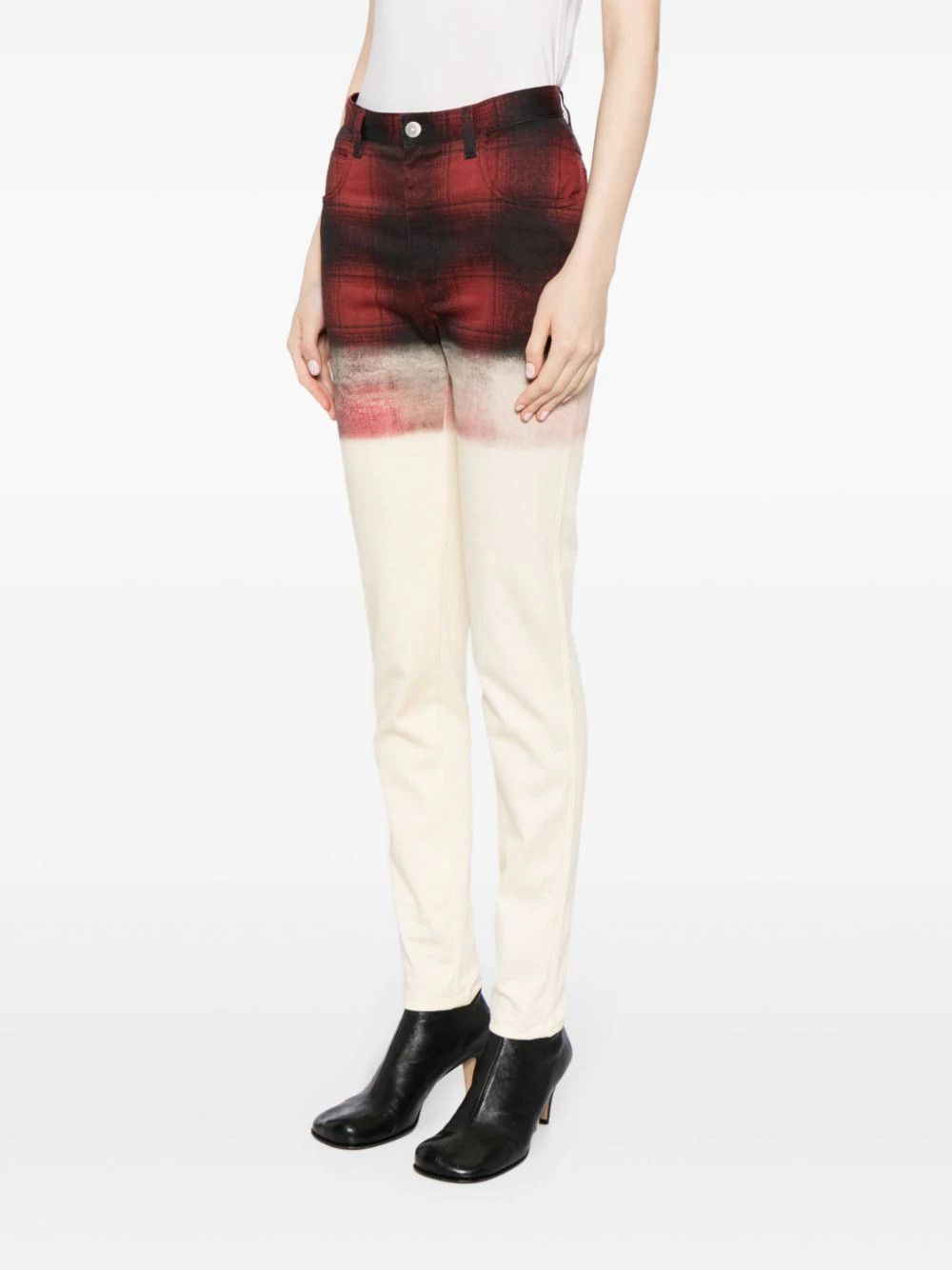 Maison Margiela o1mris0824 Checked Pants in Multicolor Size US 31 - 3 Thumbnail