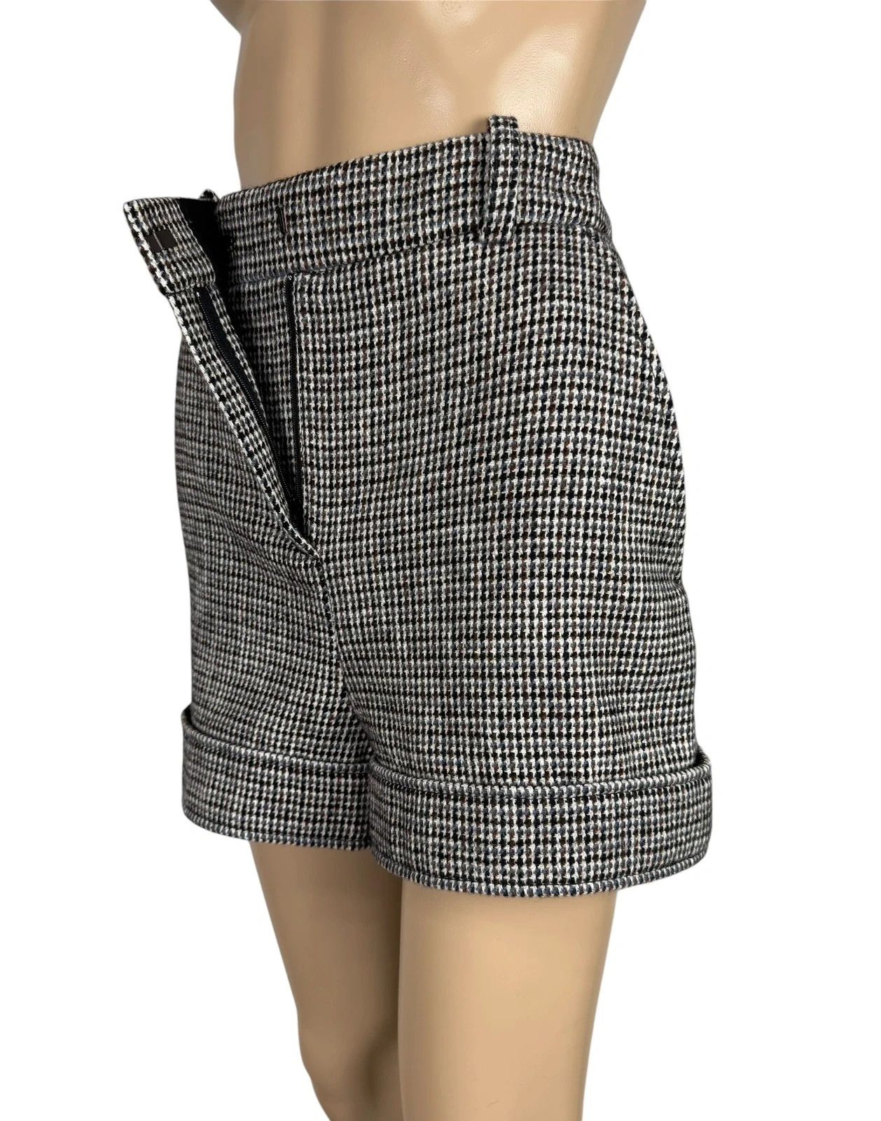 Maje Maje Shorts Herringbone Wool Cotton size 36 Size 26" / US 2 / IT 38 - 7 Thumbnail