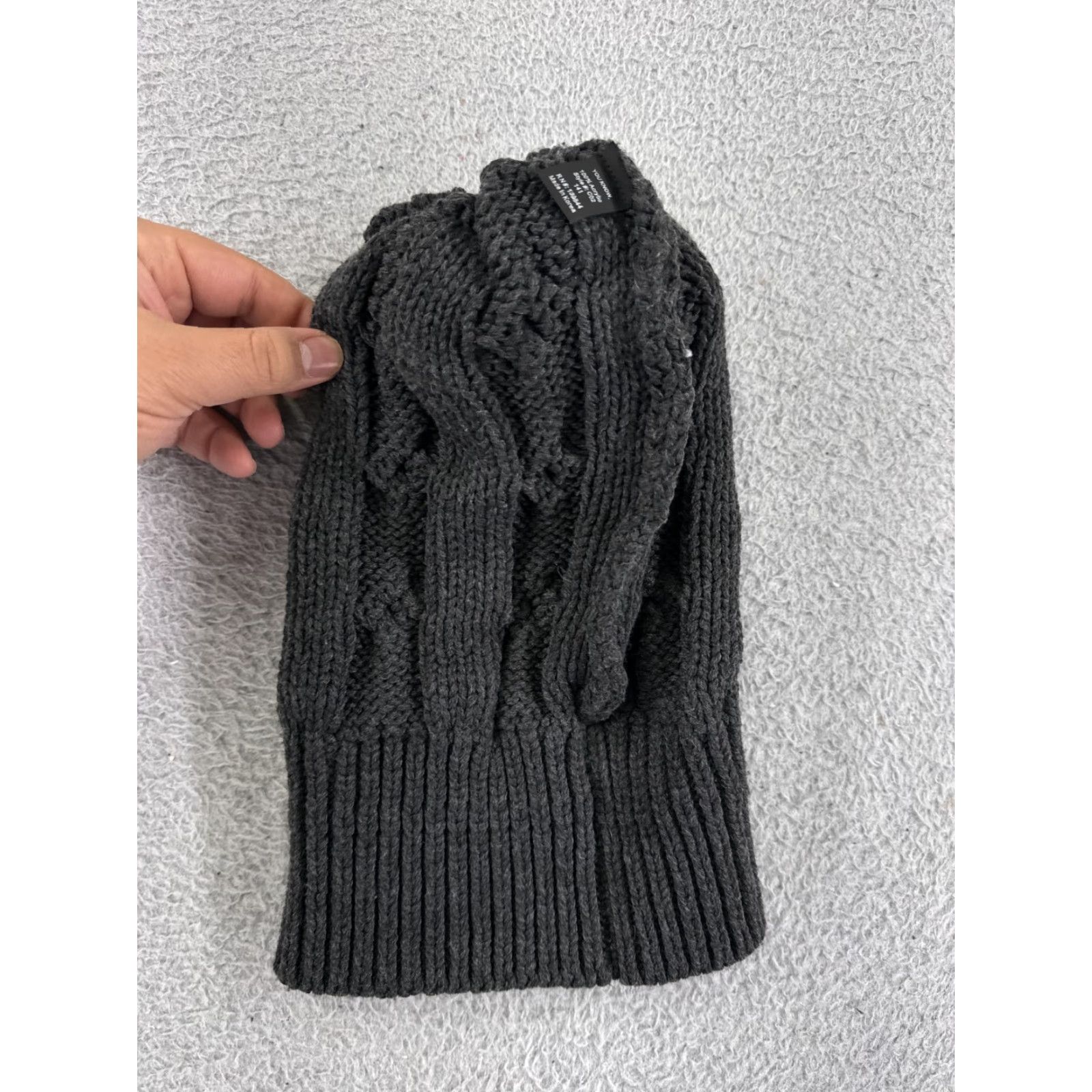 Vintage Unbranded Beanie Adult One Size Gray 100% Acrylic Cable Knit Utah Ski Snowboard Size ONE SIZE - 6 Thumbnail