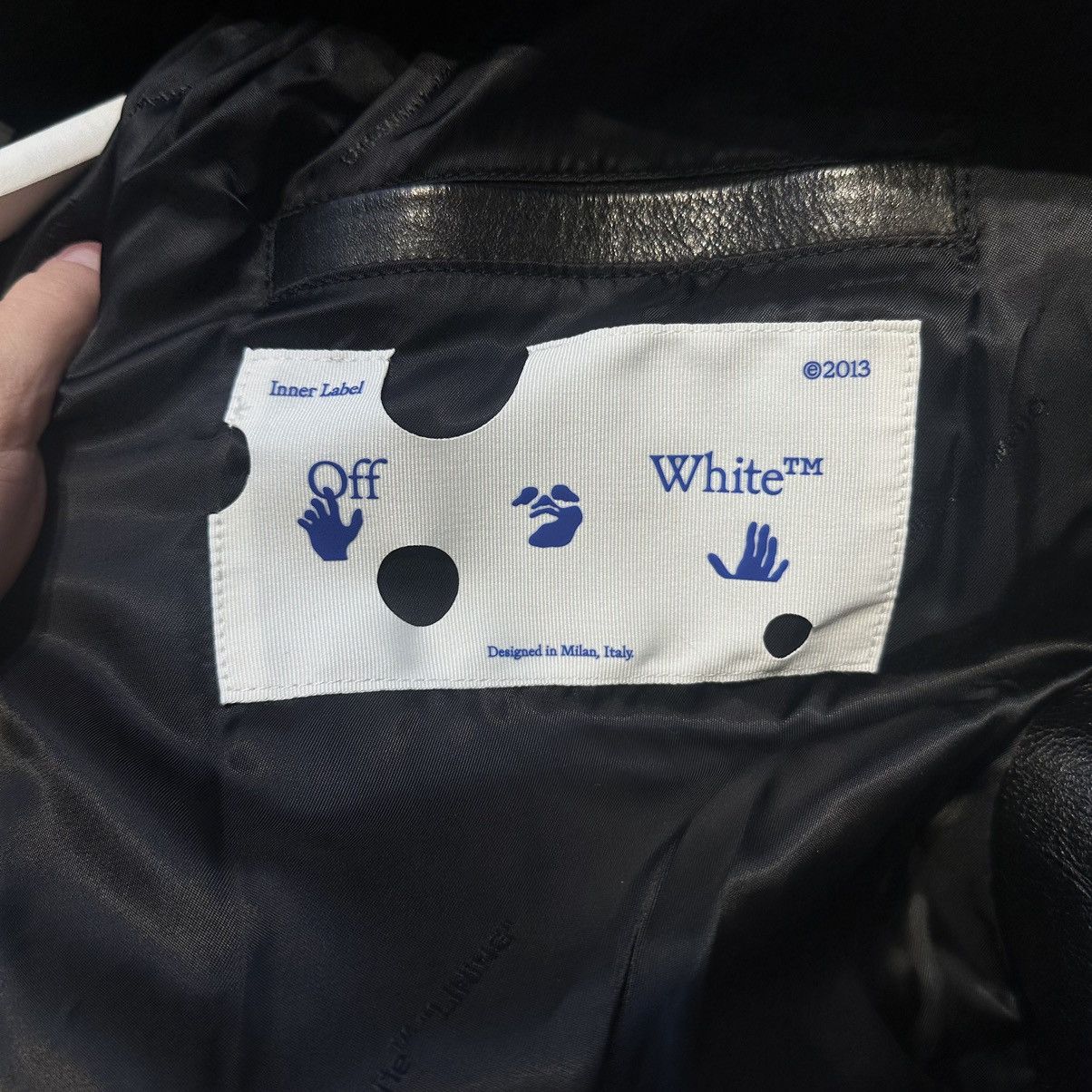 Off-White Off white leather jacket rare Size US M / EU 48-50 / 2 - 9 Thumbnail