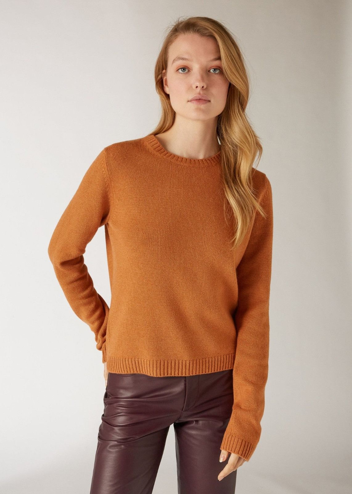 Loro Piana o1srvl11e0125 Parksville Crewneck Sweater in Orange Size S / US 4 / IT 40 - 2 Thumbnail