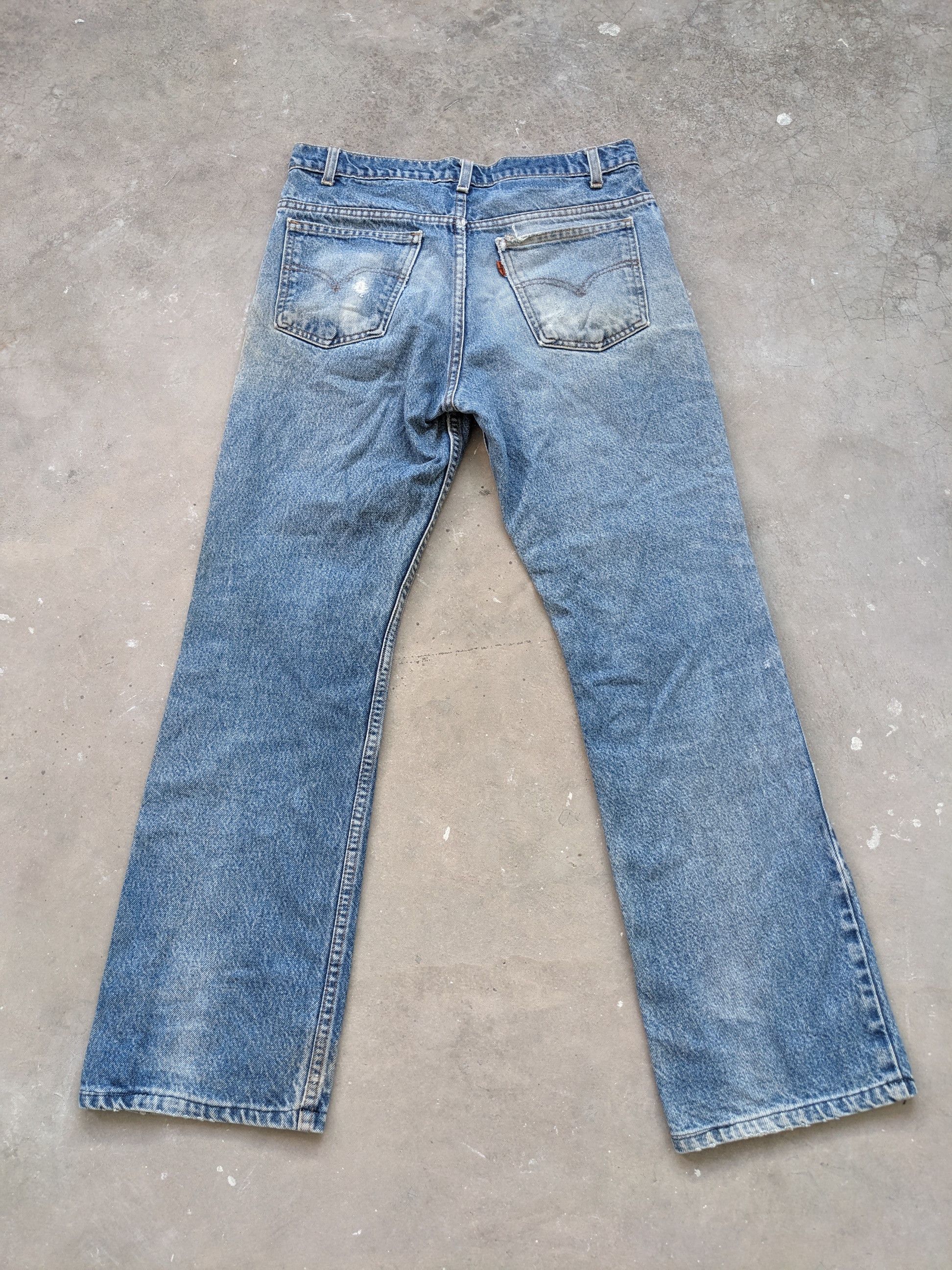 Levi's × Levi's Vintage Clothing × Vintage Vintage Levis Bootcut 517 Flare Jeans Patches Size US 31 - 19 Thumbnail