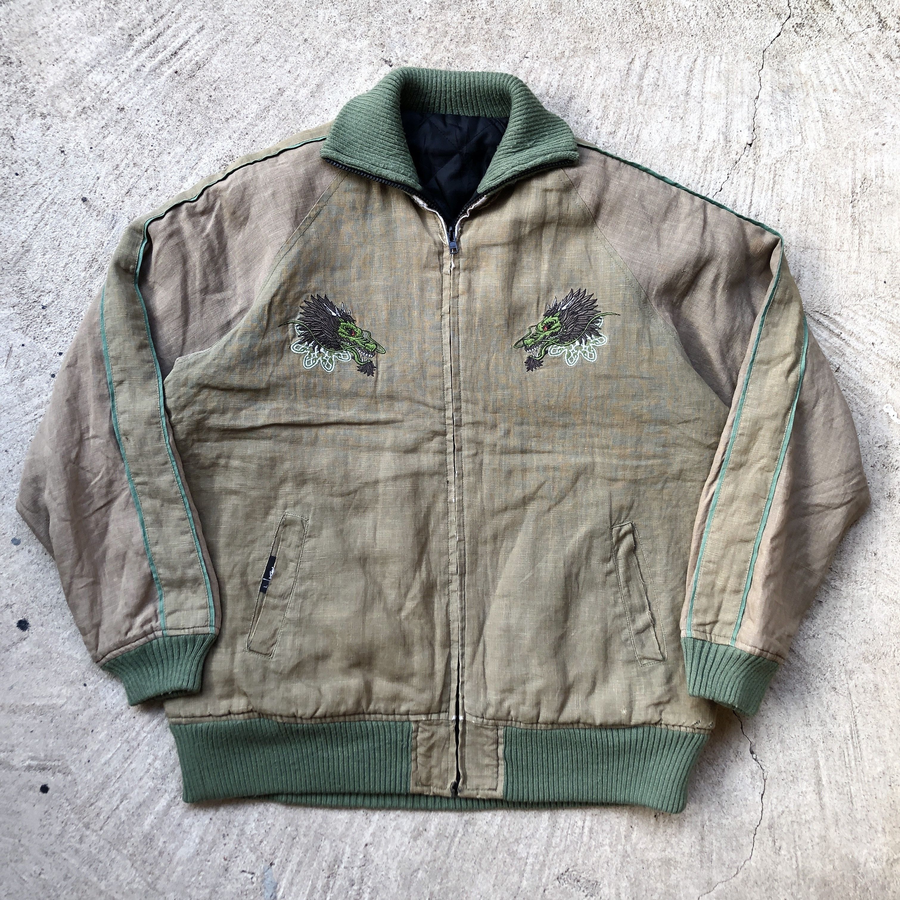 Japanese Brand Vintage SUKAJAN Jacket Tokyo Hemp Connection Size US XL / EU 56 / 4 - 2 Thumbnail