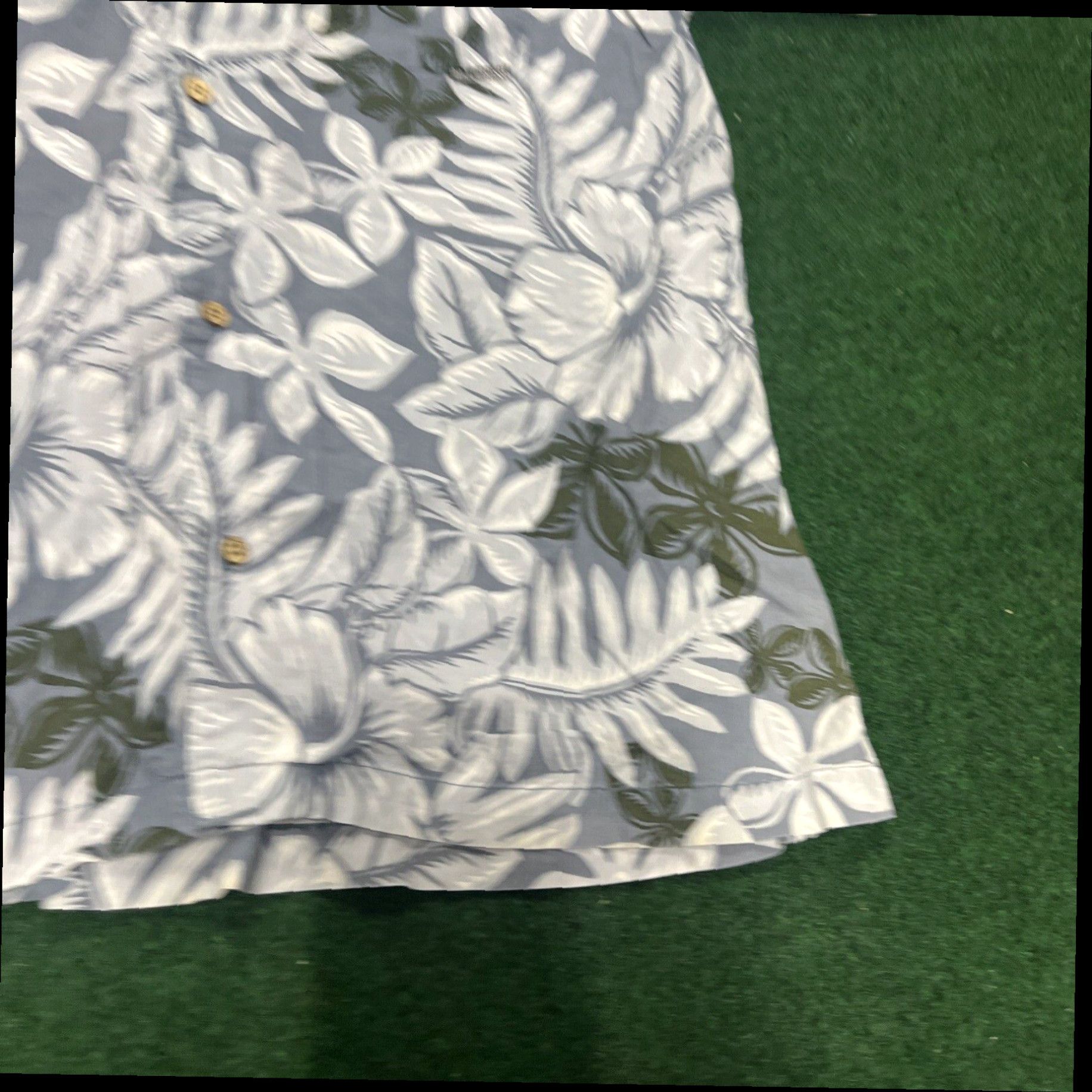 Billabong Billabong Men's Vintage Button Down Hawaiian Polo Shirt, Green Blue, XL Size US XL / EU 56 / 4 - 3 Thumbnail