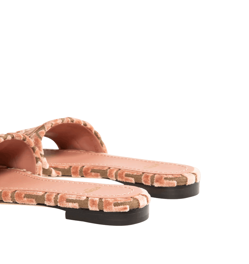 Fendi o1h1sh11225 Signature Slides in Pink Bric Size US 5.5 / IT 35.5 - 4 Thumbnail