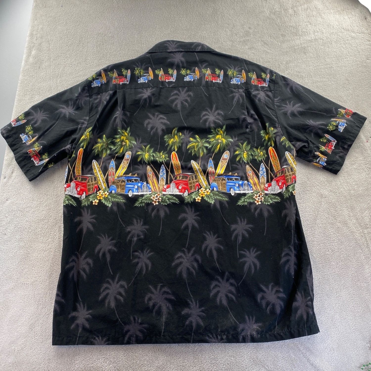 Pacific Legend Pacific Legend Men's Woodie Surfboard Hawaiian Shirt XXL Size US XXL / EU 58 / 5 - 11 Thumbnail