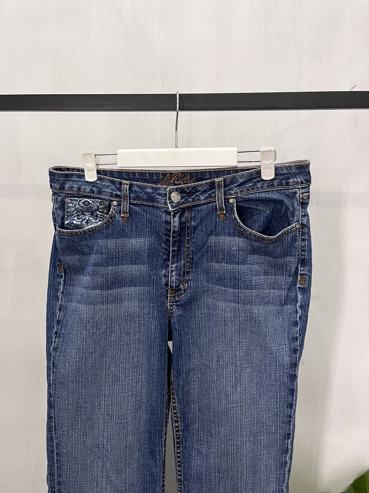Designer × Japanese Brand Vtg Kikit Designer Denim pants W34 Size 34" / US 12 / IT 48 - 2 Thumbnail
