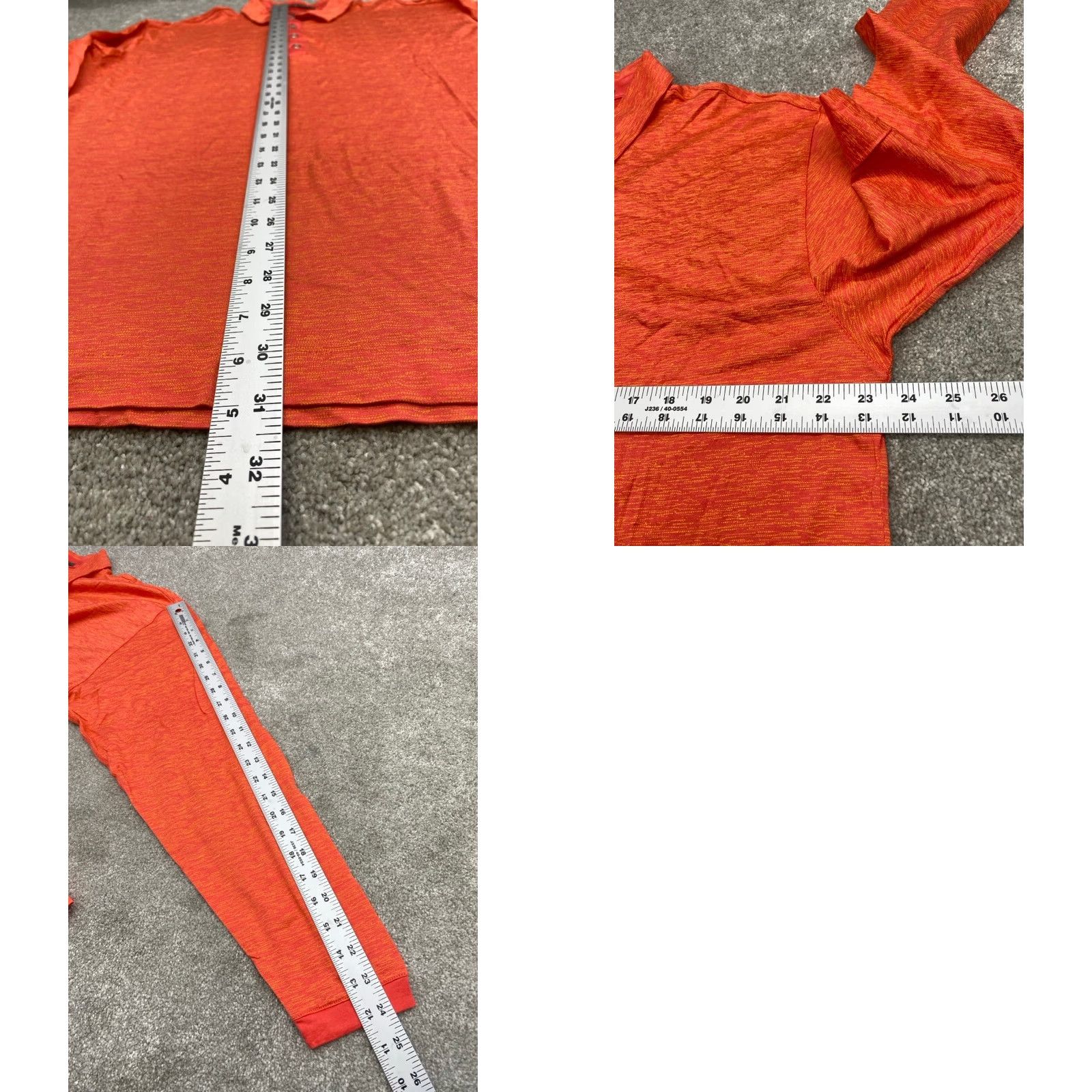 Vintage Tiger Woods Polo Shirt Tiger Woods Polo Shirt 198515 Men's Large Orange Long Sleeve Snaps Golf 5487 Size US L / EU 52-54 / 3 - 8 Thumbnail