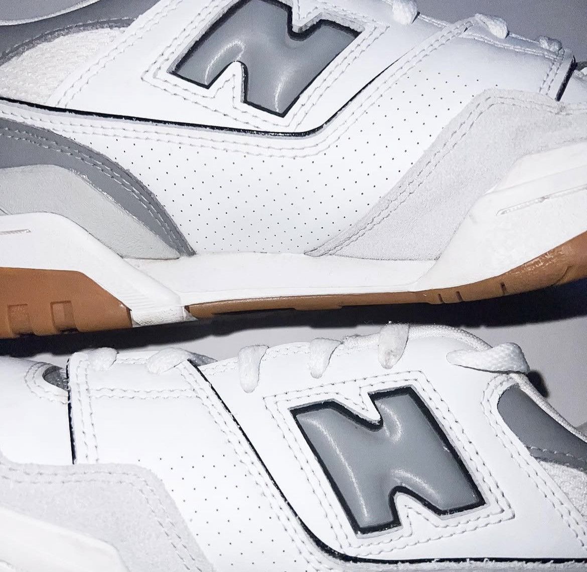 New Balance New Balance 550 White Slate Grey Size US 10.5 / EU 43-44 - 3 Thumbnail