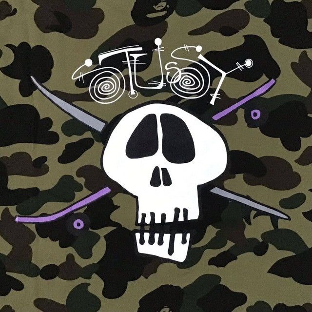 Bape × Stussy BAPE × stussy skull logo T-shirt a bathing ape 1st camo Size US S / EU 44-46 / 1 - 5 Thumbnail