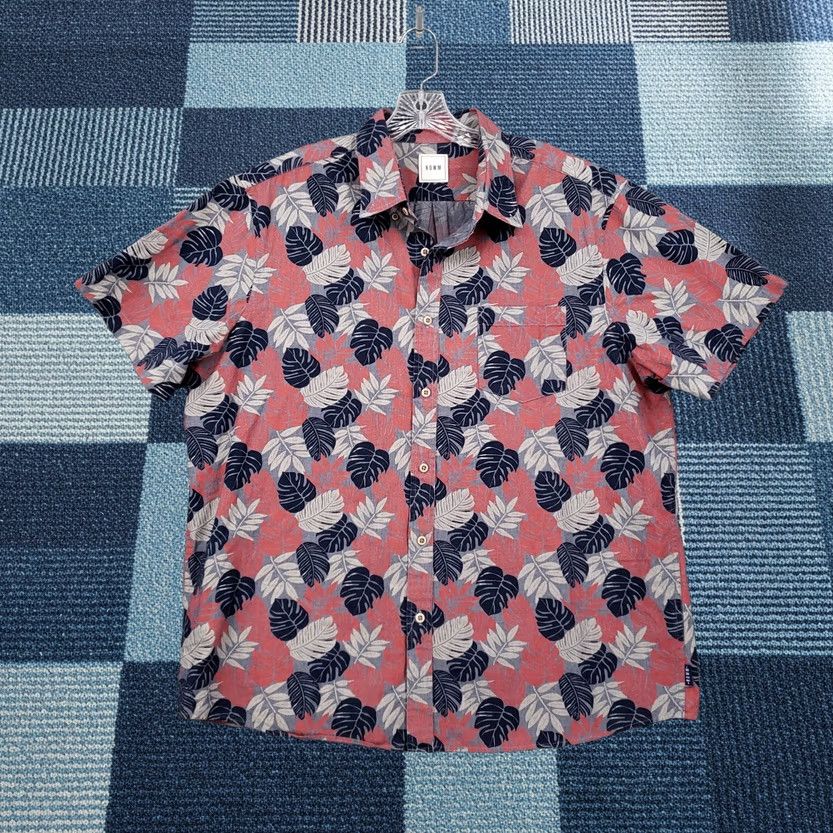 Vintage Rowm Button-Up Shirt Mens XL Red Hawaiian Floral Short Sleeve Pocket Shirt Size US XL / EU 56 / 4 - 1 Thumbnail