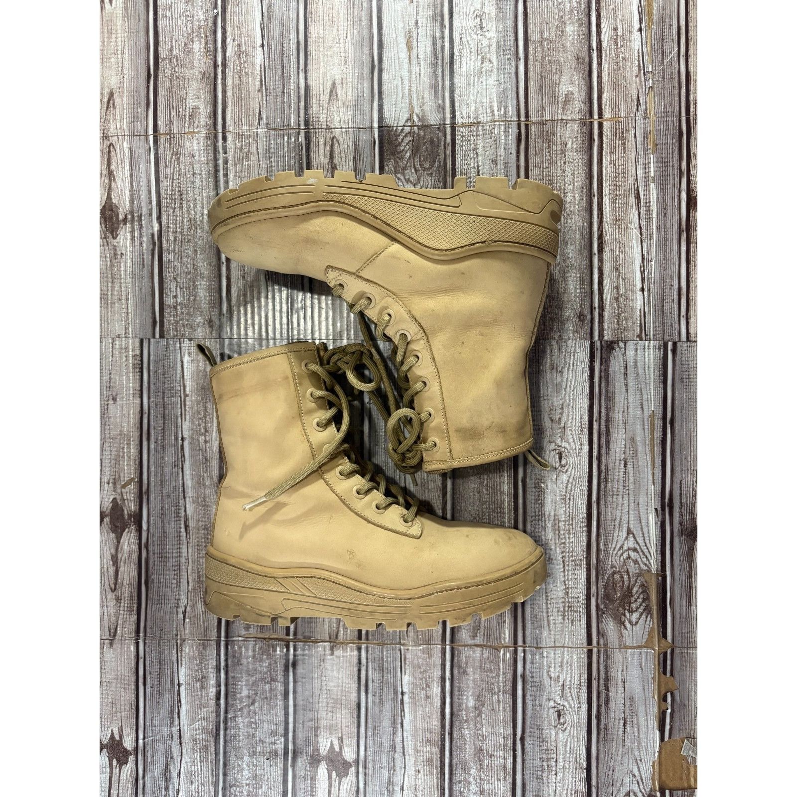 Yeezy YEEZY Season 5 nubuck combat boots size 40 US 7 color taupe Size US 7 / EU 40 - 5 Thumbnail