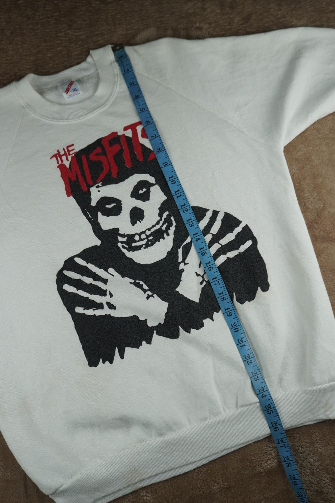 Band Tees Vtg 90s Misfits Big Logo Sleeve Rock Band Mens Crew Metal Size US XL / EU 56 / 4 - 9 Thumbnail