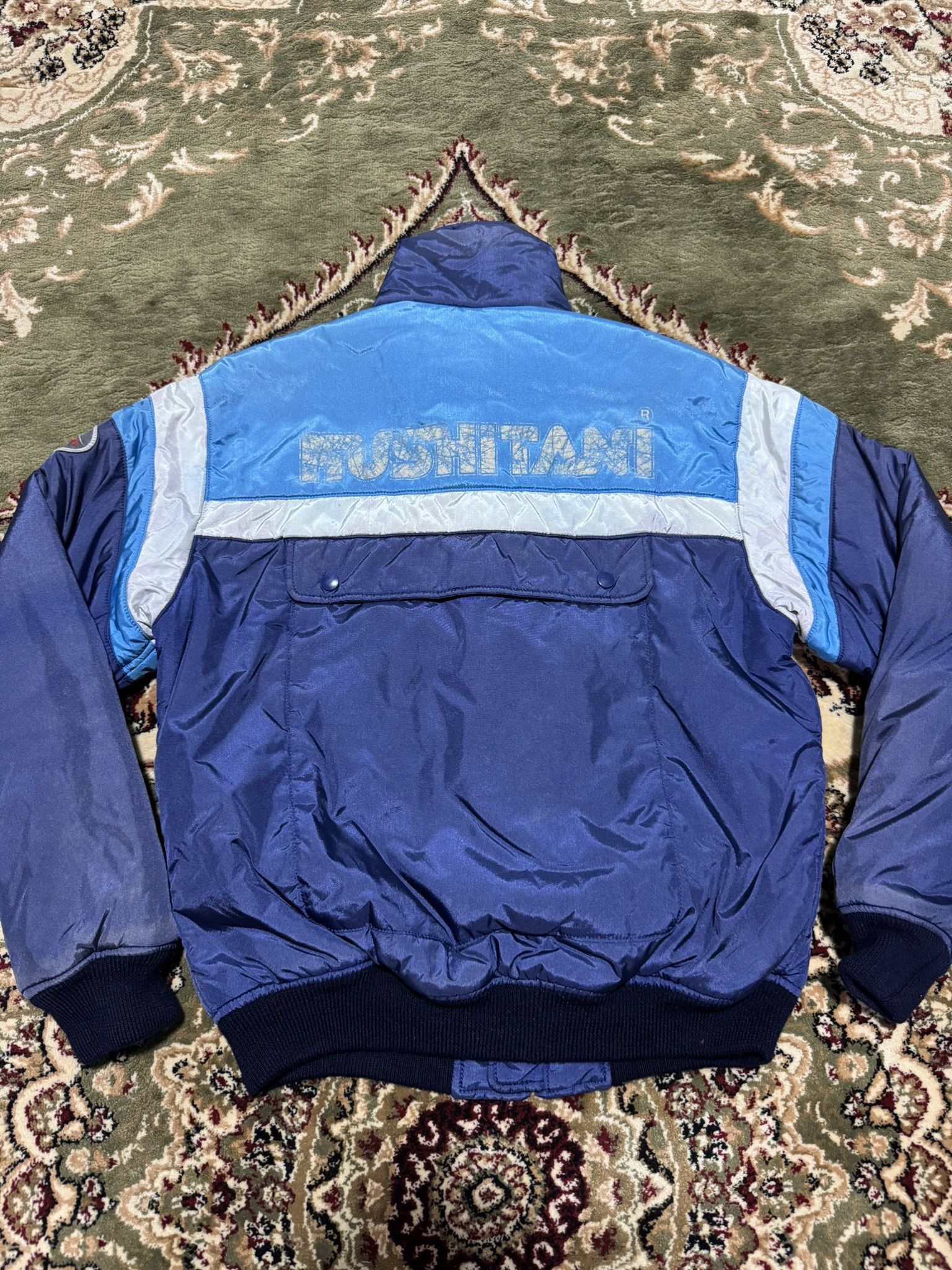 Japanese Brand × Sports Specialties Vintage Kushitani Hamamatsu Racing Staff Jacket Sun Faded Size US L / EU 52-54 / 3 - 2 Thumbnail