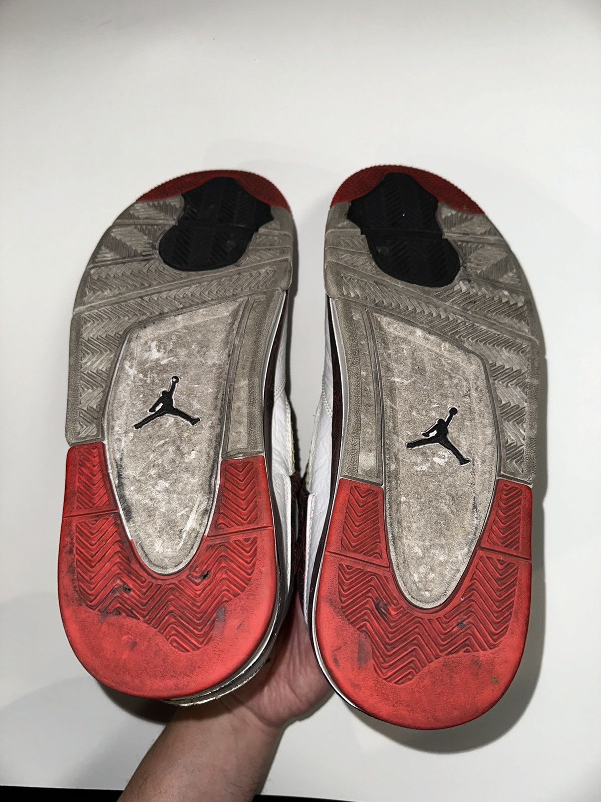 Jordan Brand NIKE Air Jordan 4 Pale Citron Bright Crimson Sneaker Size 11 Size US 11 / EU 44 - 10 Thumbnail