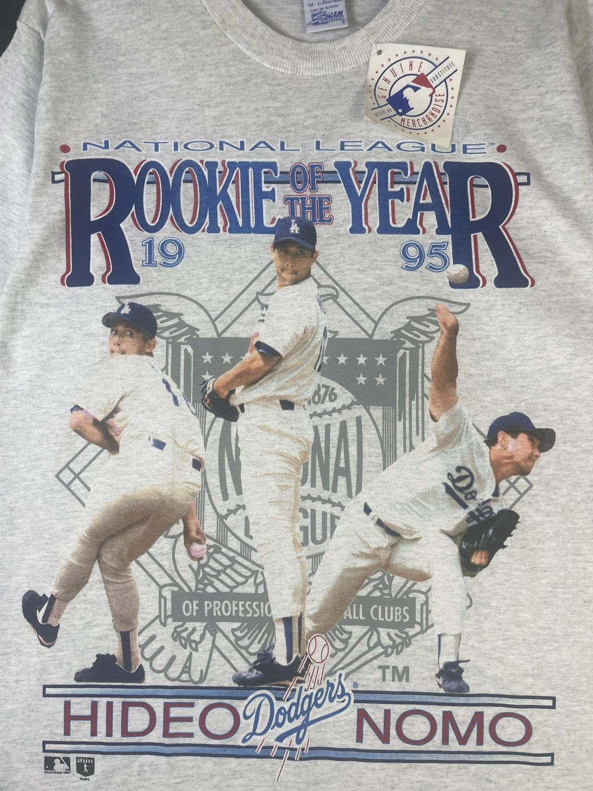 MLB 🔥Rare Vintage MLB Dodgers Hideo Nomo With Tag Shirt Size US M / EU 48-50 / 2 - 4 Thumbnail