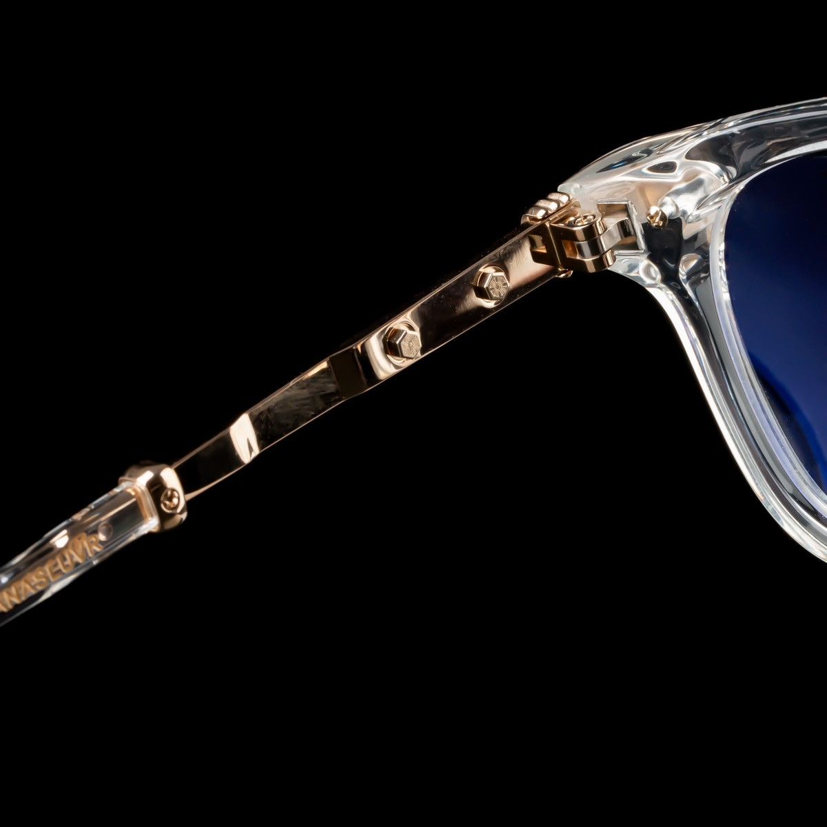 Chrome Hearts CHROME HEARTS TITANASLUVR CRYSTAL/GOLD PLATED GLASSES Size ONE SIZE - 3 Thumbnail