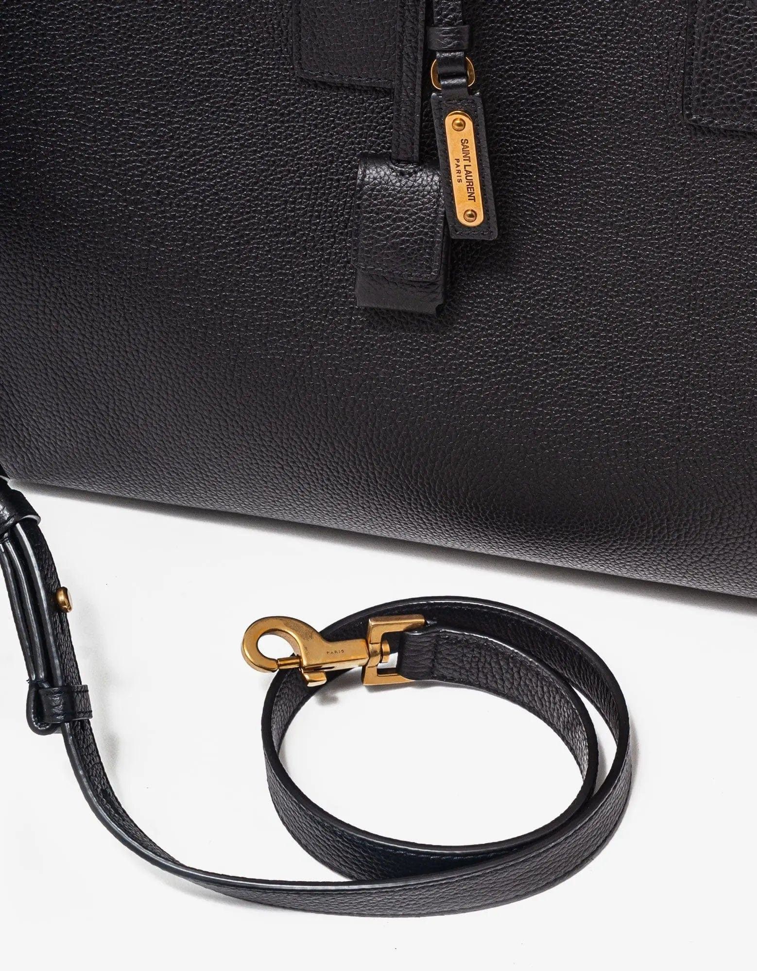 Saint Laurent Paris Saint Laurent Black Leather Thin Large Bag Size ONE SIZE - 7 Thumbnail